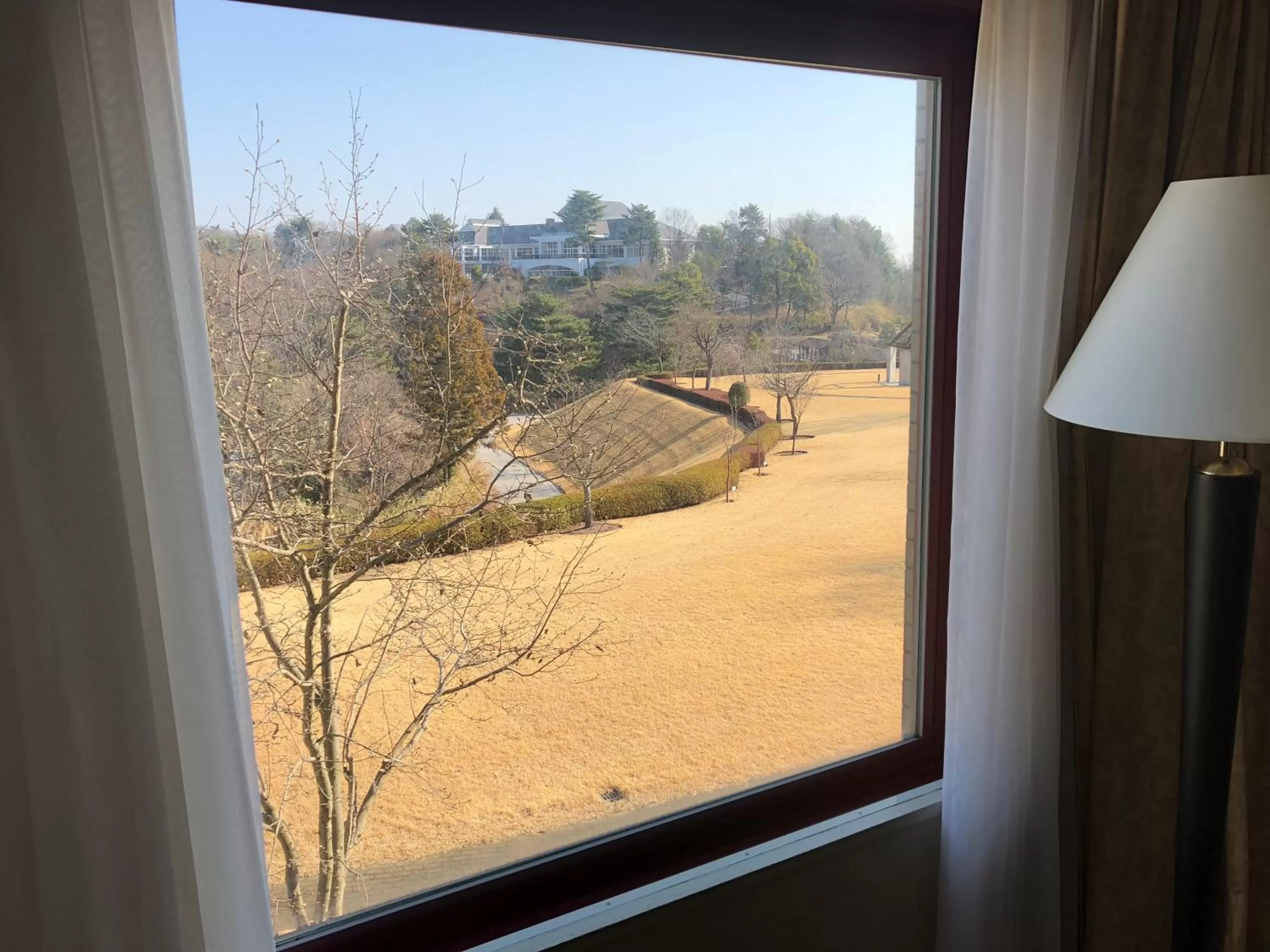 Inner courtyard view in Hiroshima Airport Hotel