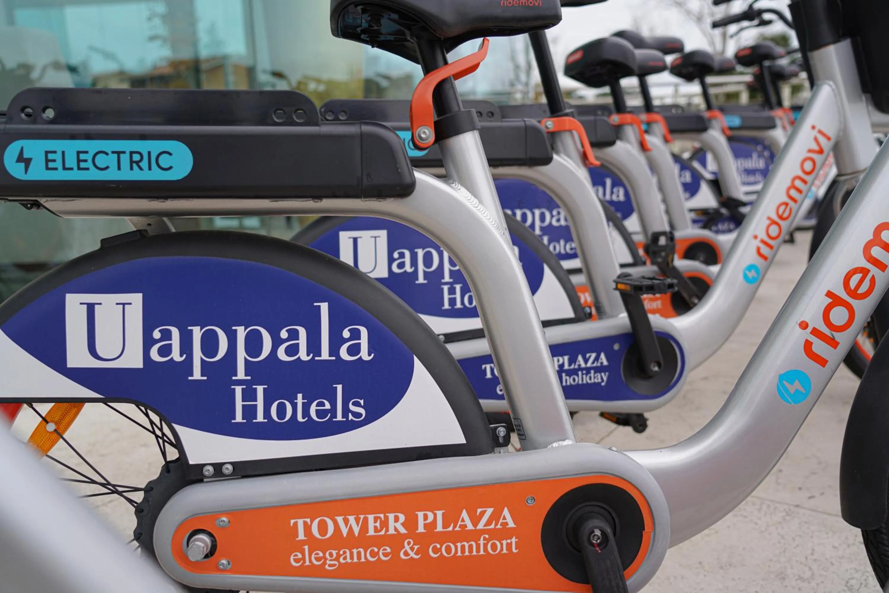 Cycling in Pisa Tower Plaza