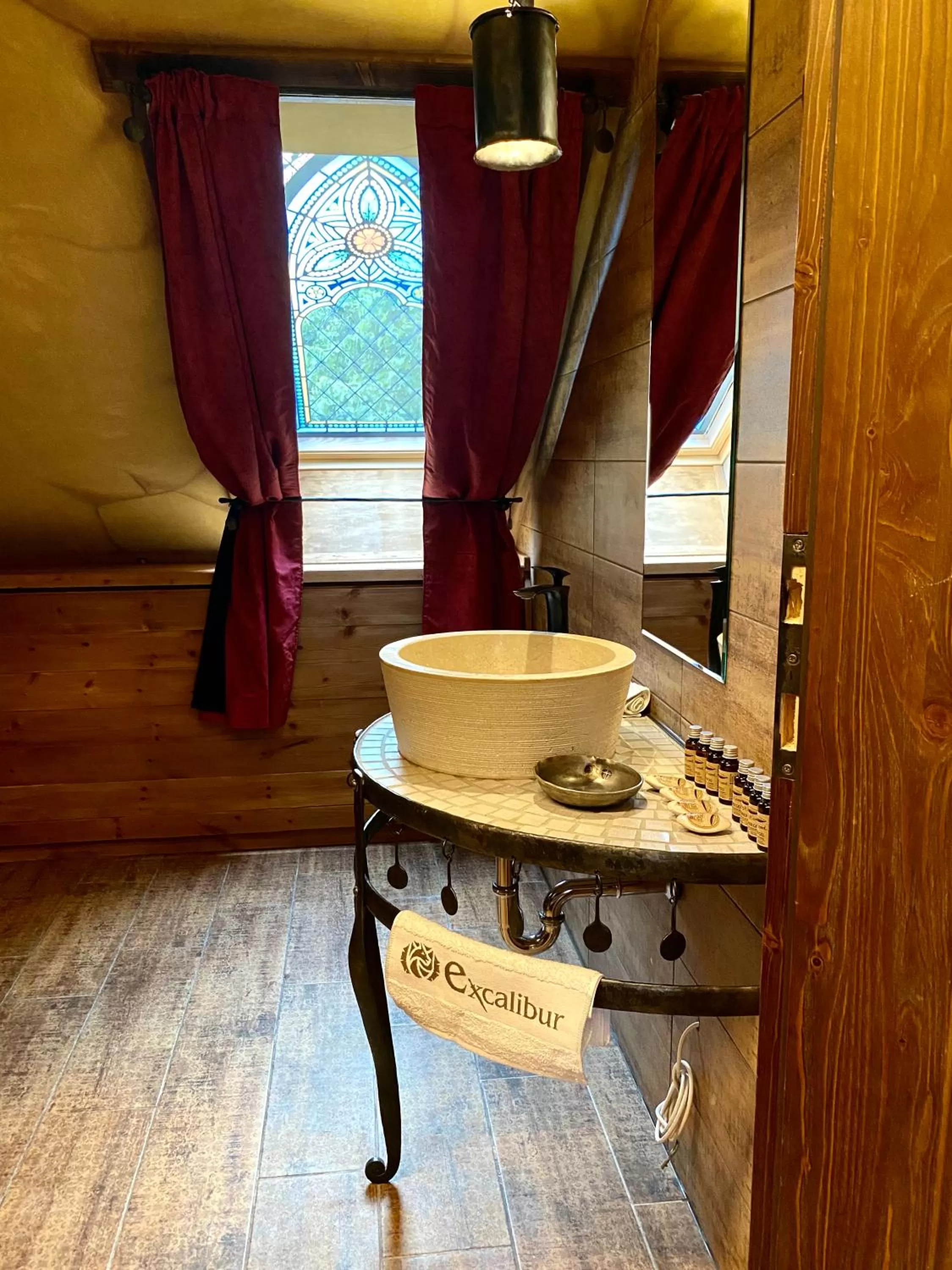 Bathroom in Excalibur miniHotel