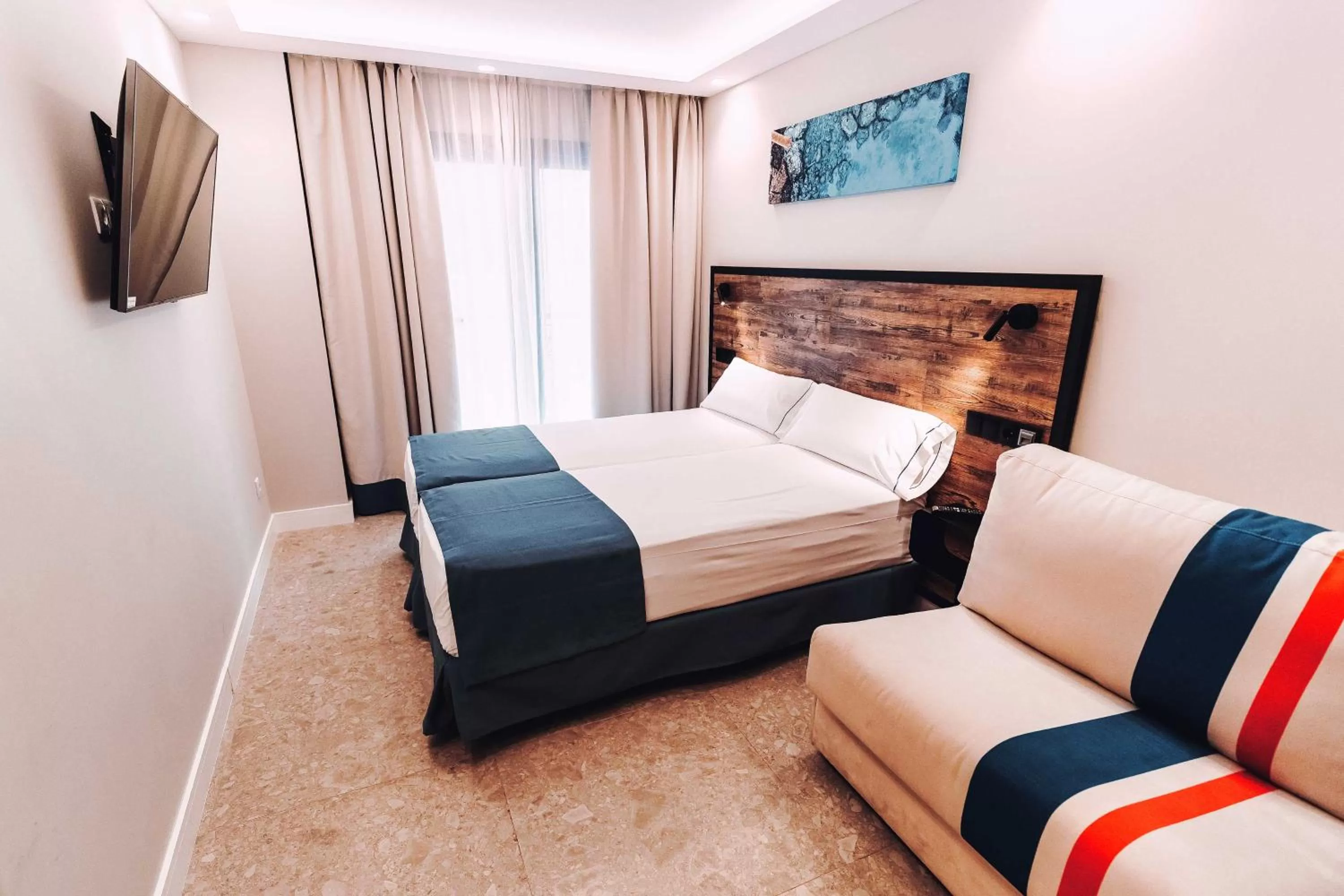 Bedroom, Bed in Posidonia Aparthotel