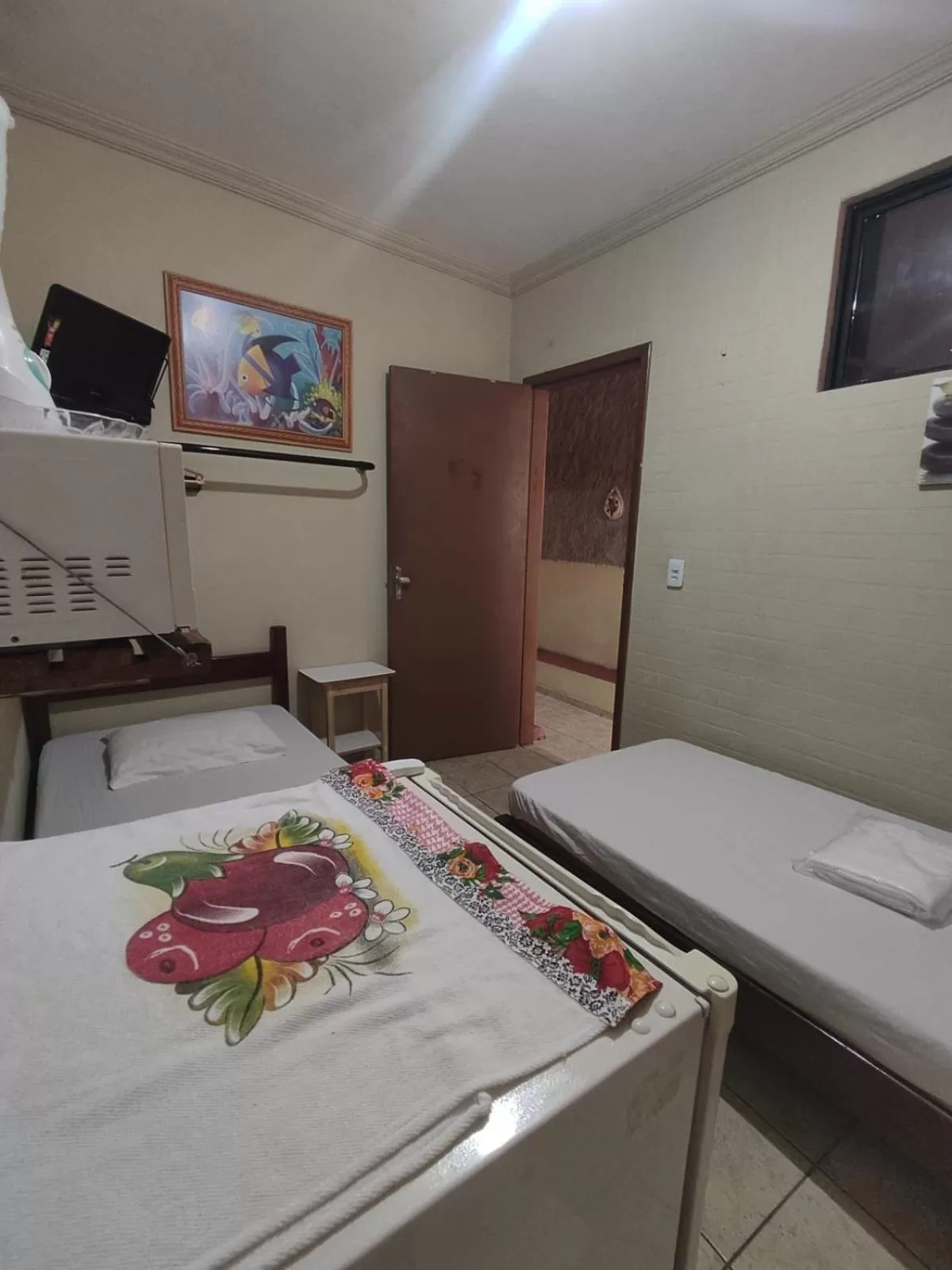 Property building, Bed in Léa Pousada