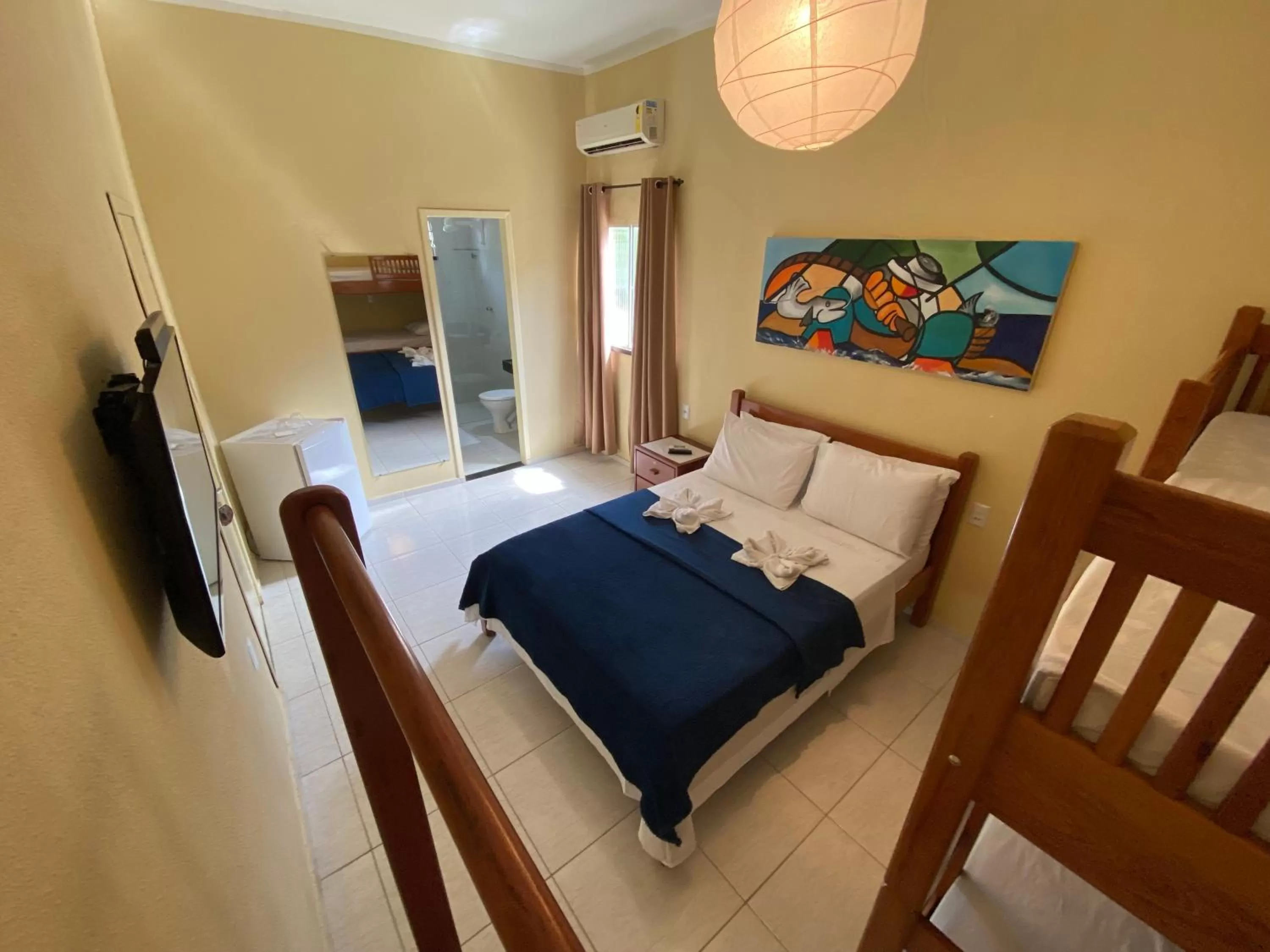 Bed in Refúgio Pousada Fortaleza