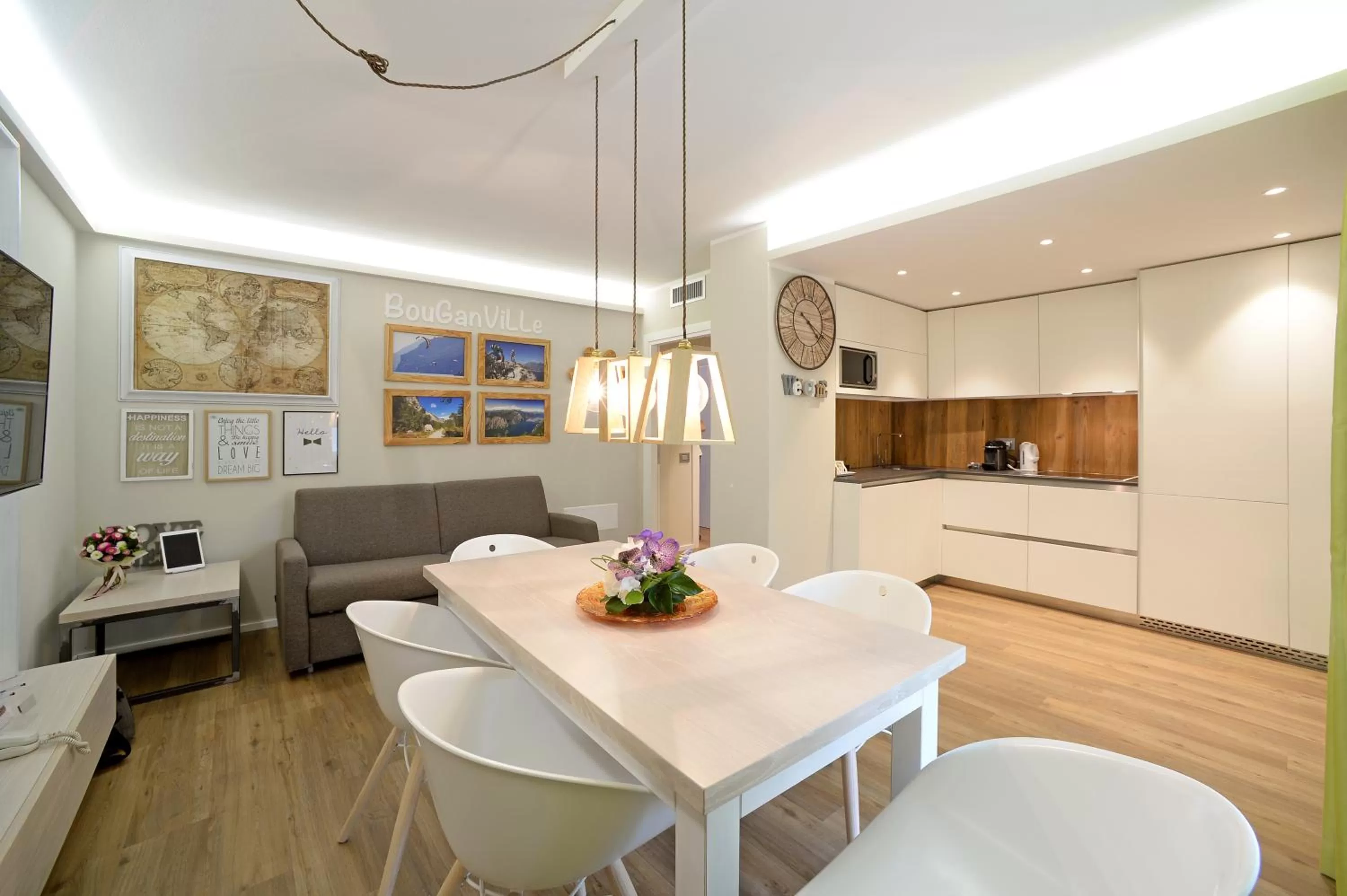 Kitchen or kitchenette in Aktivhotel Santalucia