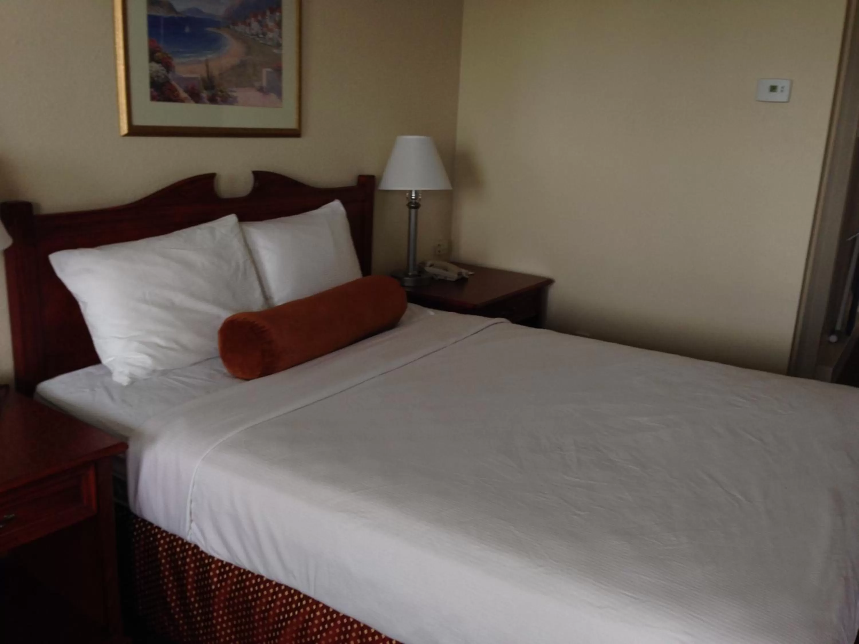 Bed in Knights Inn Lethbridge