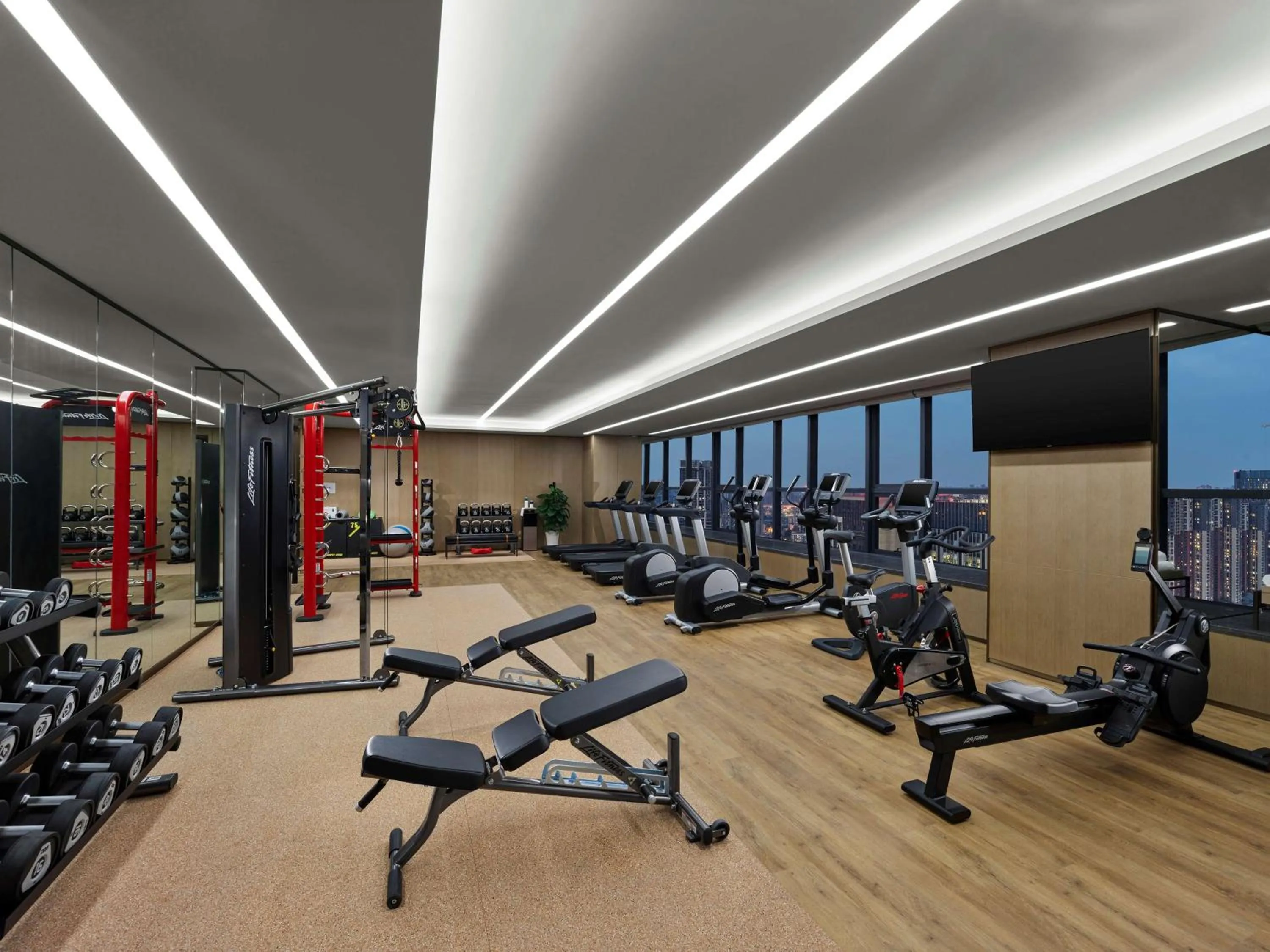 Fitness centre/facilities in DoubleTree by Hilton Chengdu Riverside - Close to Panda Base and Chengdu East Railway