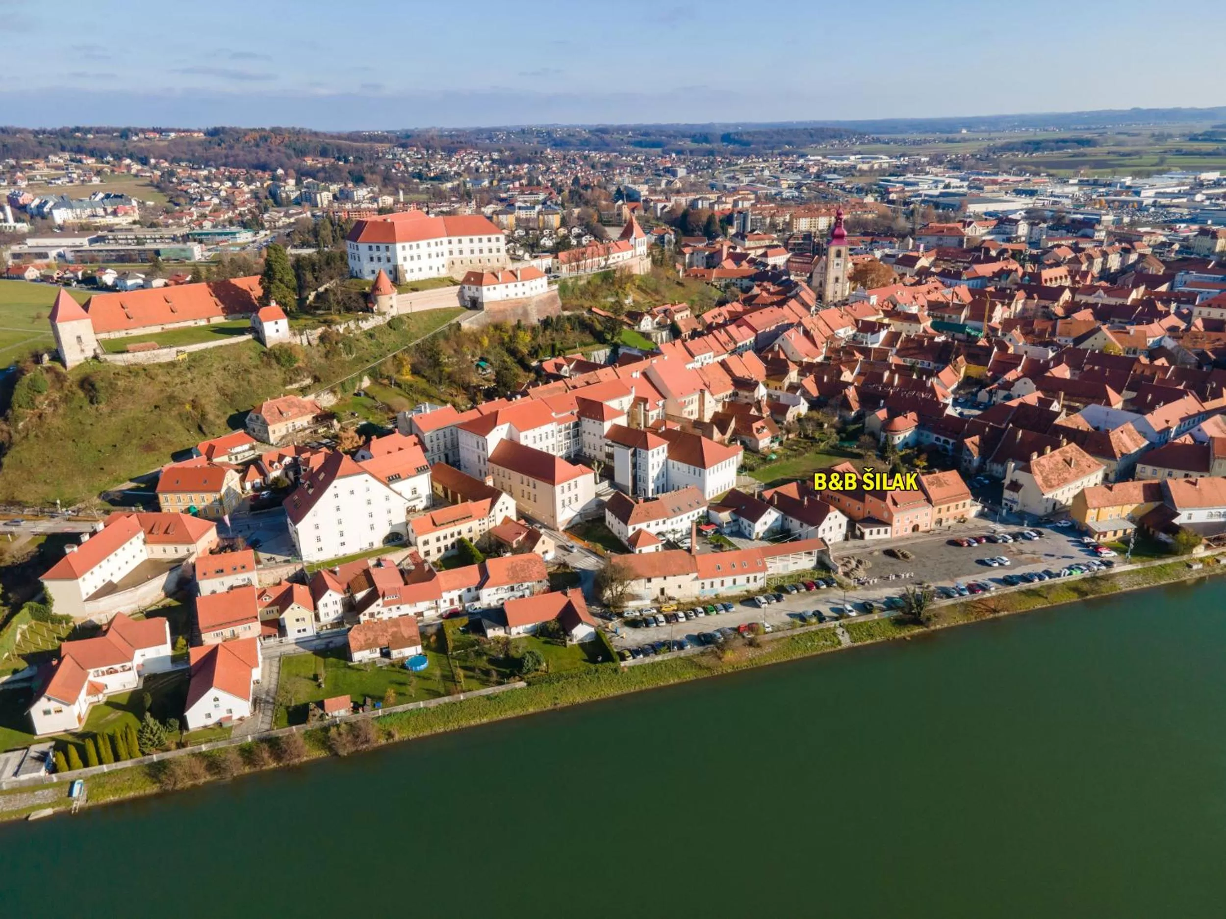Property building, Bird's-eye View in Bed & Breakfast Šilak