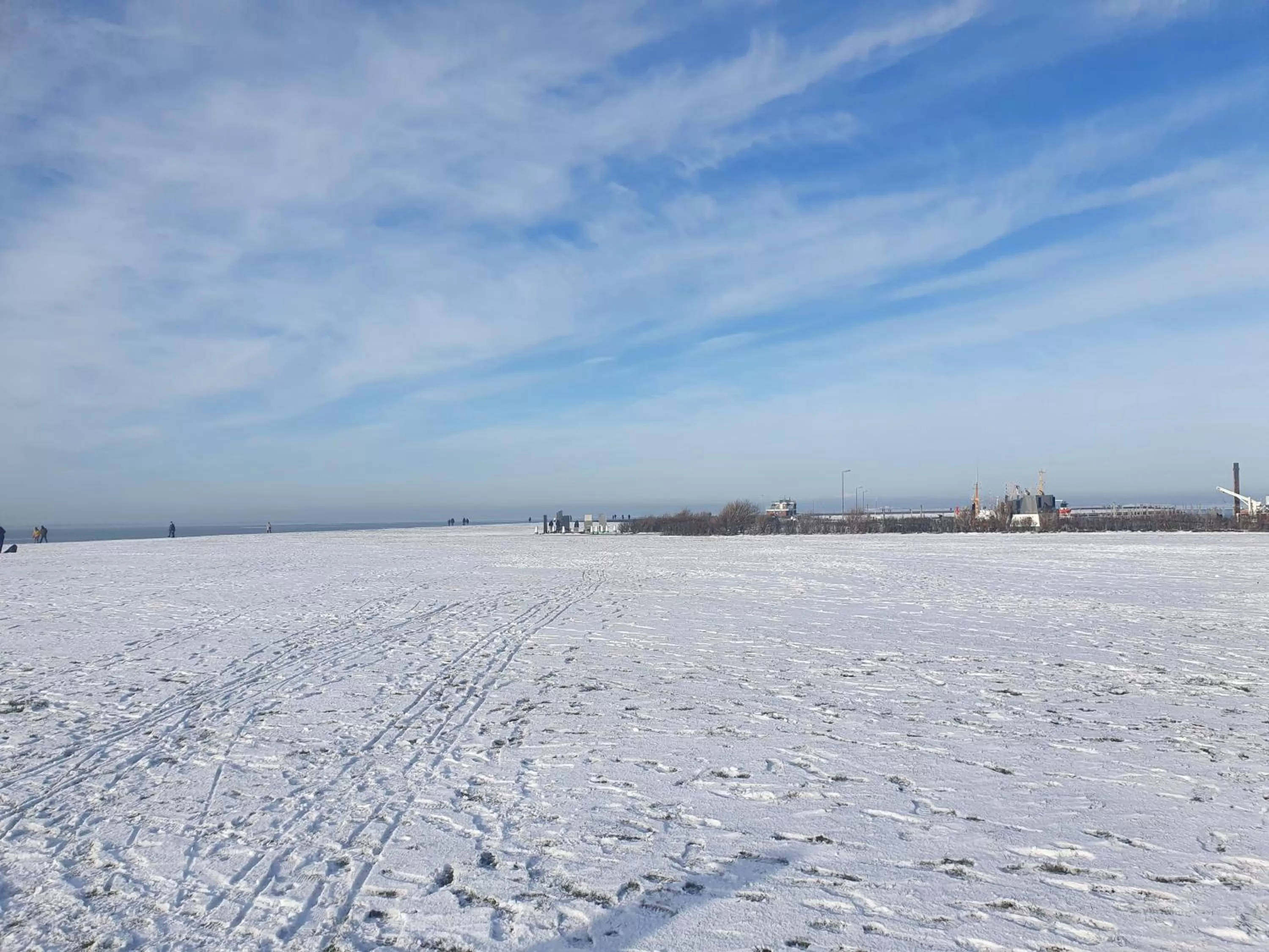 Winter in Hotel Pension Am Hafen