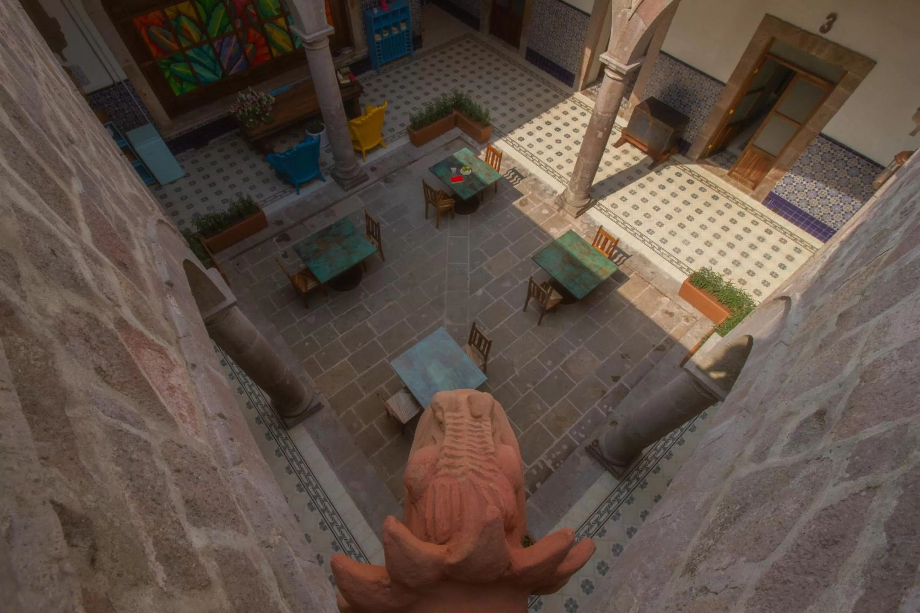 Patio in NaNa Vida Hotel Morelia