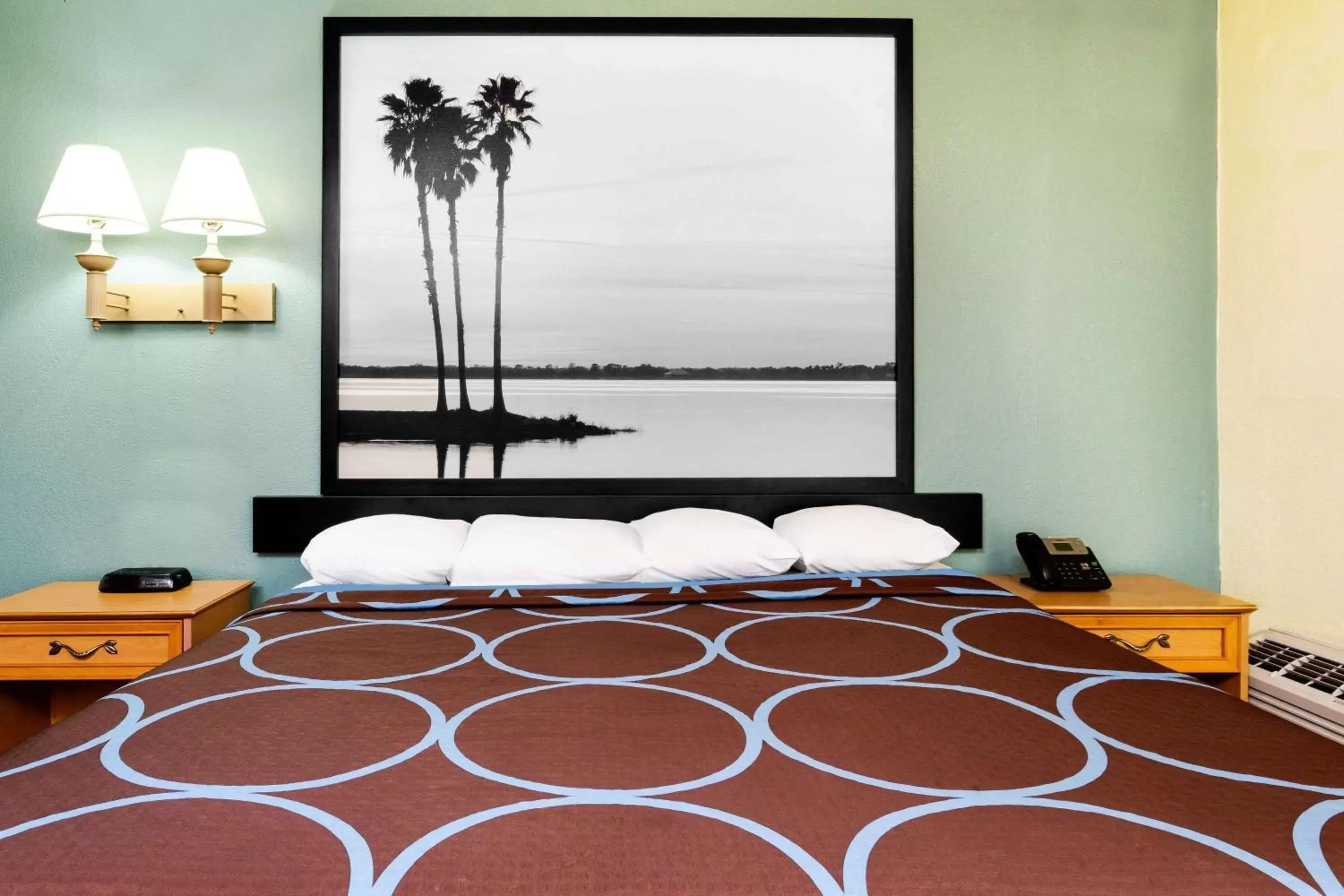 King Room with Roll-In Shower - Mobility/Hearing Accessible - Non-Smoking in Super 8 by Wyndham St. Augustine King Room with Roll-In Shower - Mobility/Hearing Accessible - Non-Smoking in Super 8 by Wyndham St. Augustine