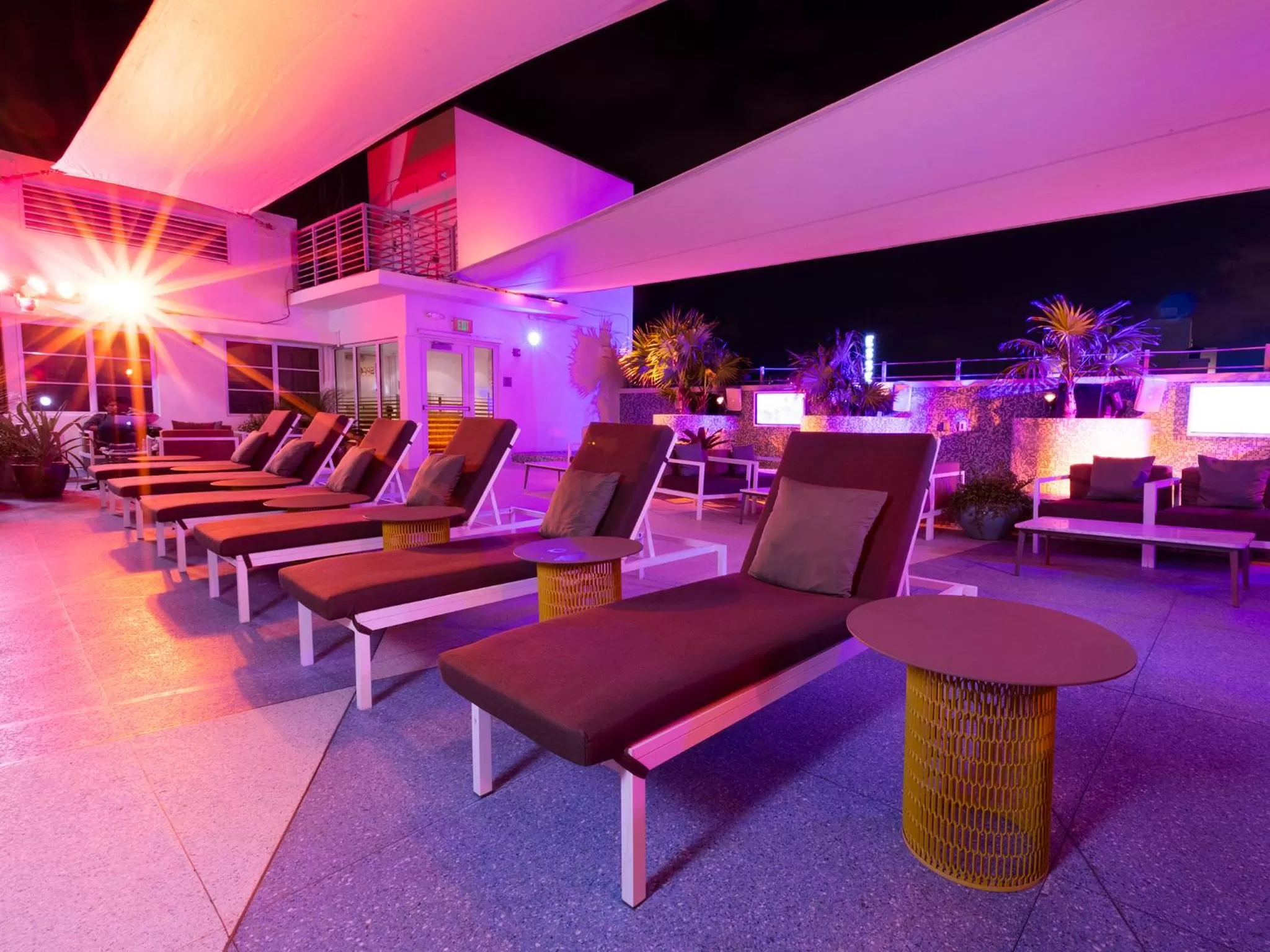 Patio in Clevelander Hotel