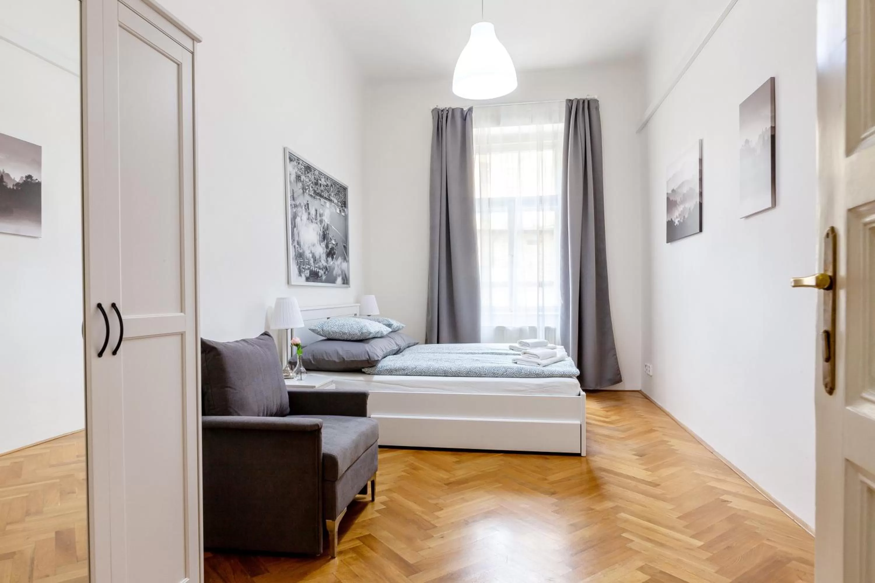 Bed in City Castle Aparthotel