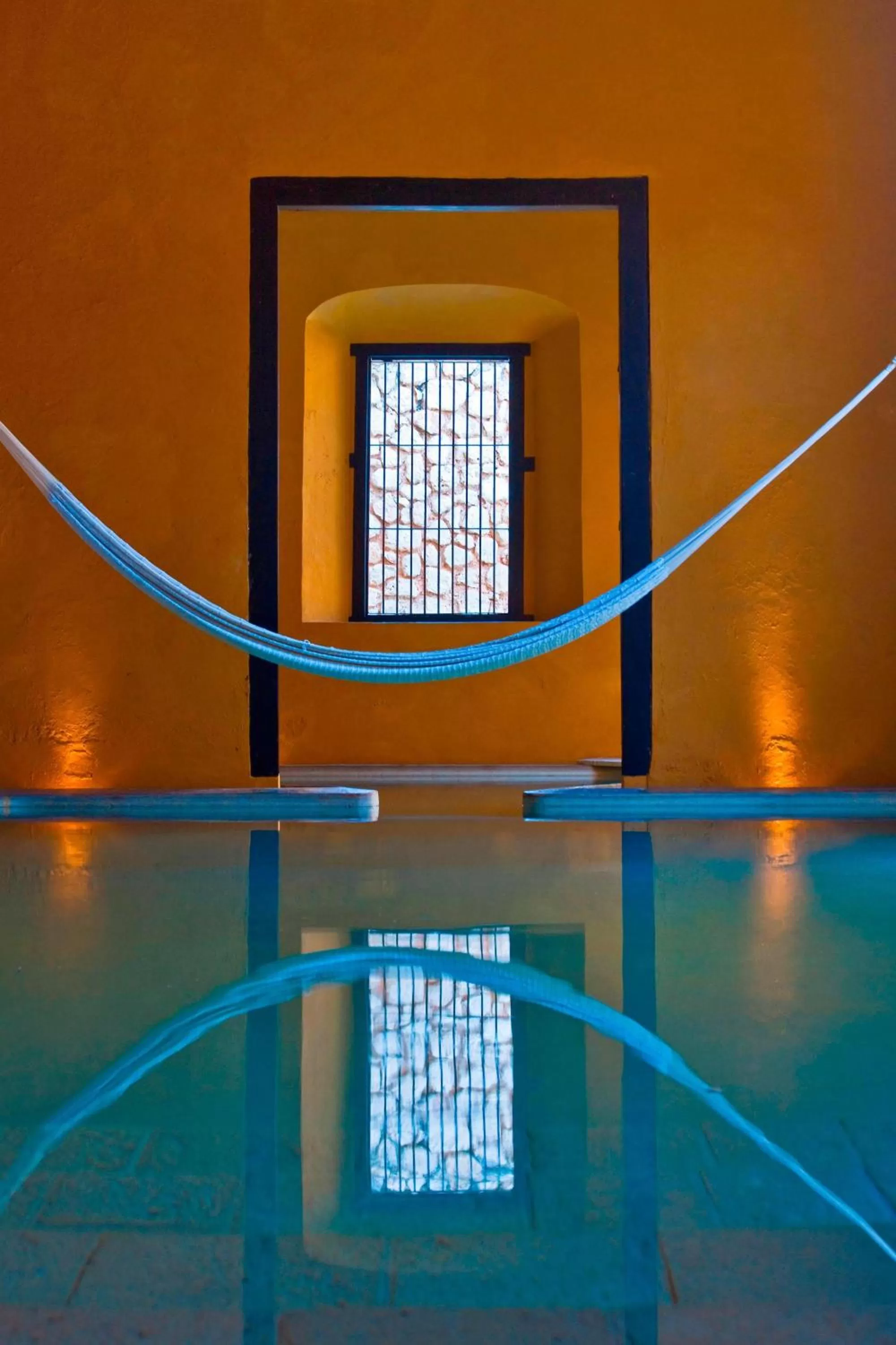 Pool view in Hacienda Campeche