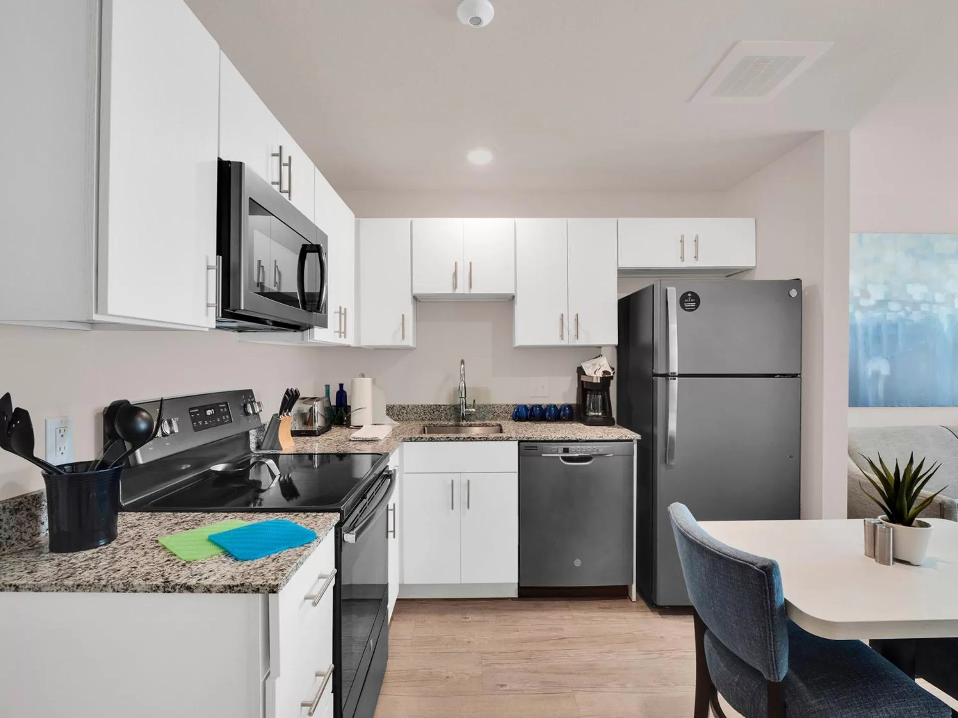 kitchen in WaterWalk Extended Stay Raleigh Durham Research Triangle