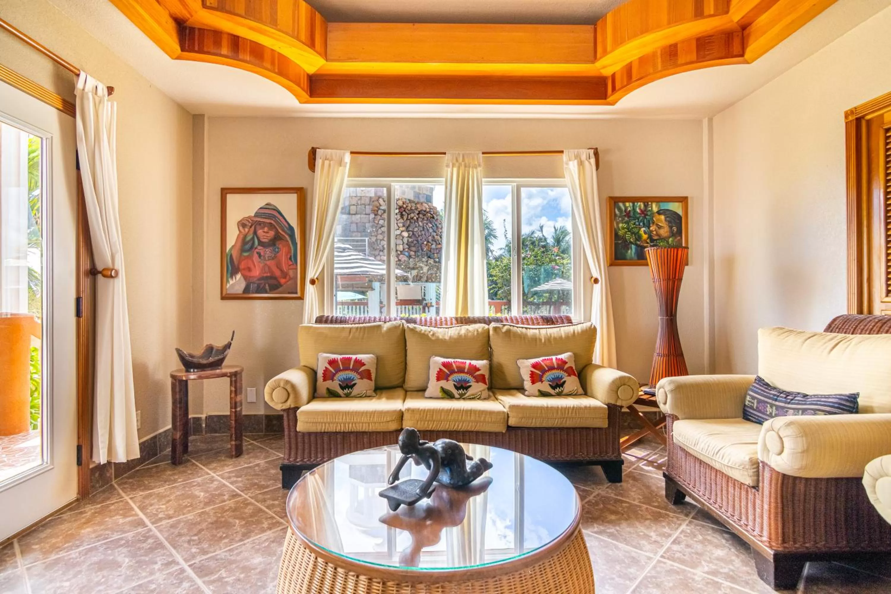 Living room, Seating Area in Lighthouse Beach Villas