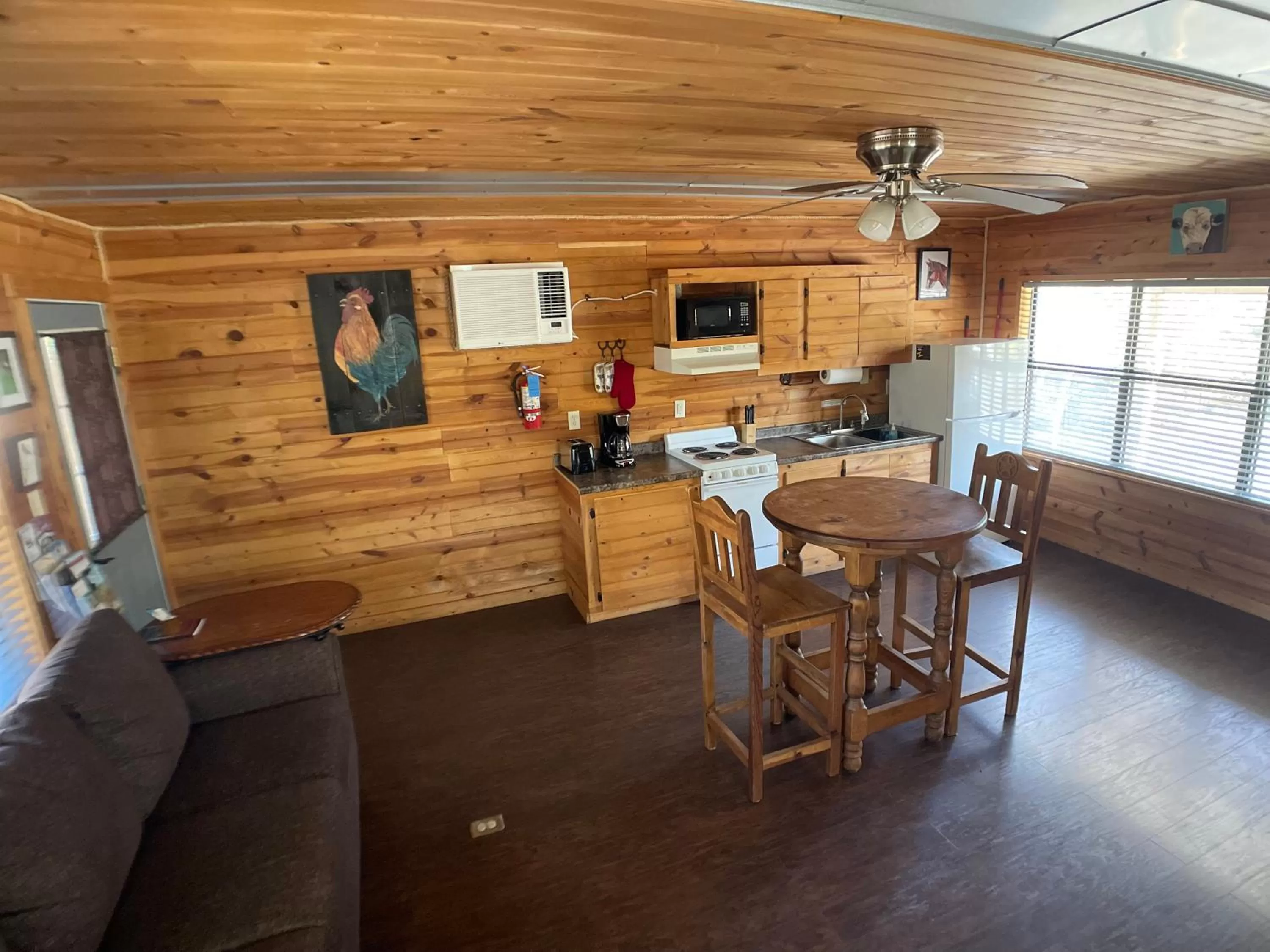 kitchen in Walnut Canyon Cabins