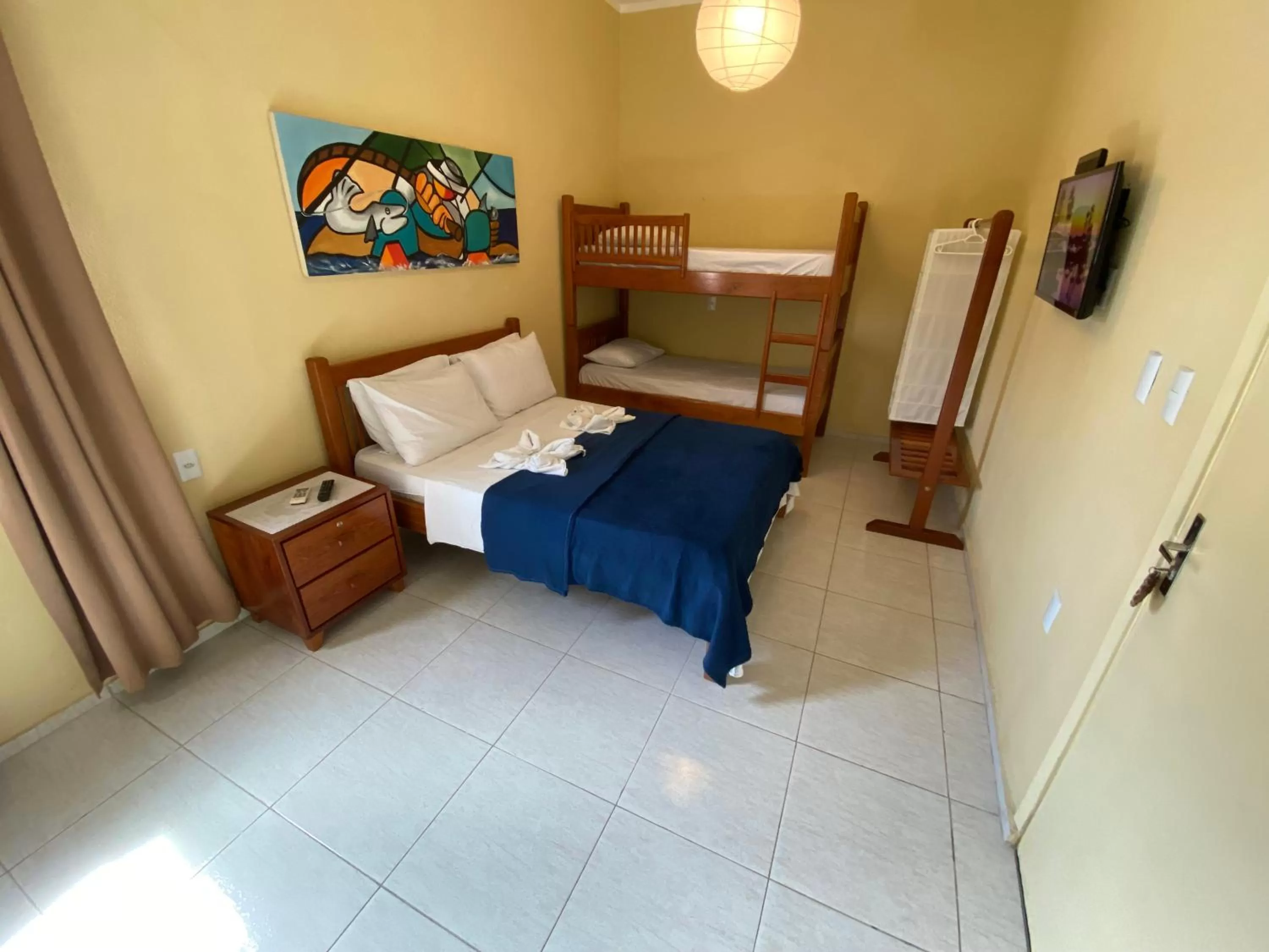 Bed in Refúgio Pousada Fortaleza