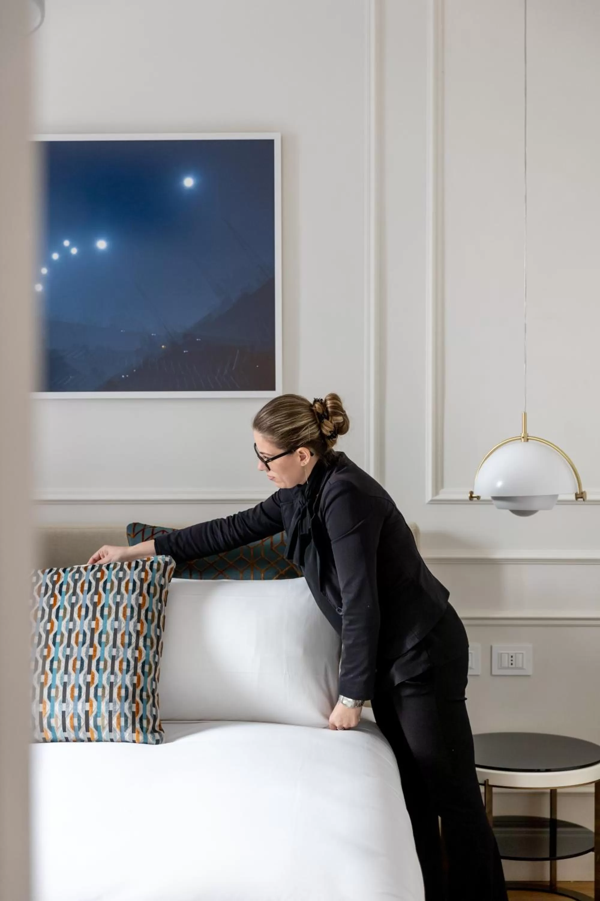 Bed in Parisii Luxury Relais Rome