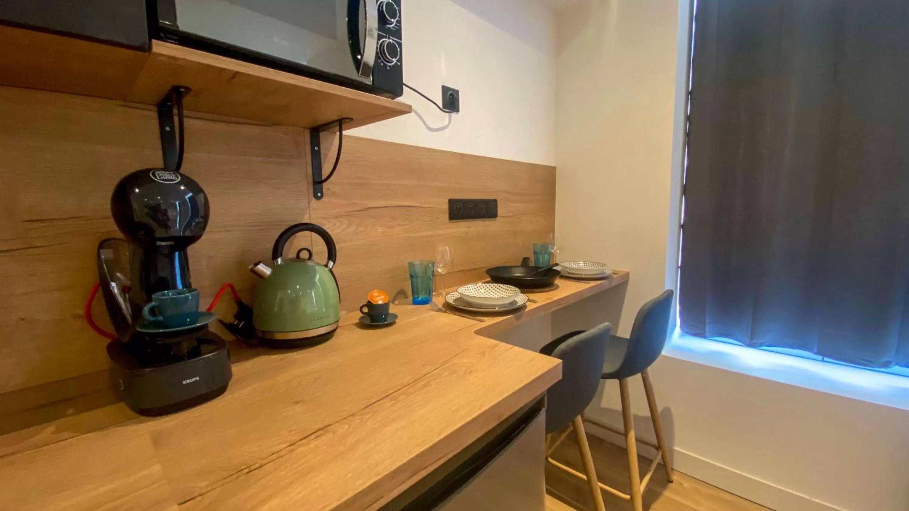 Kitchen/Kitchenette in Le Bras d'or Apparts et Spa