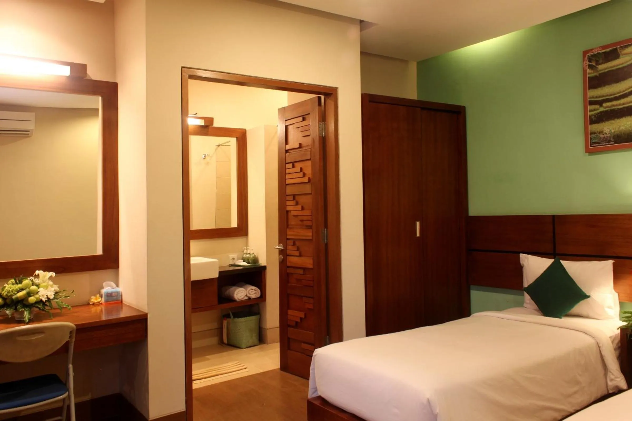 Bed in The Green Zhurga Suite Seminyak