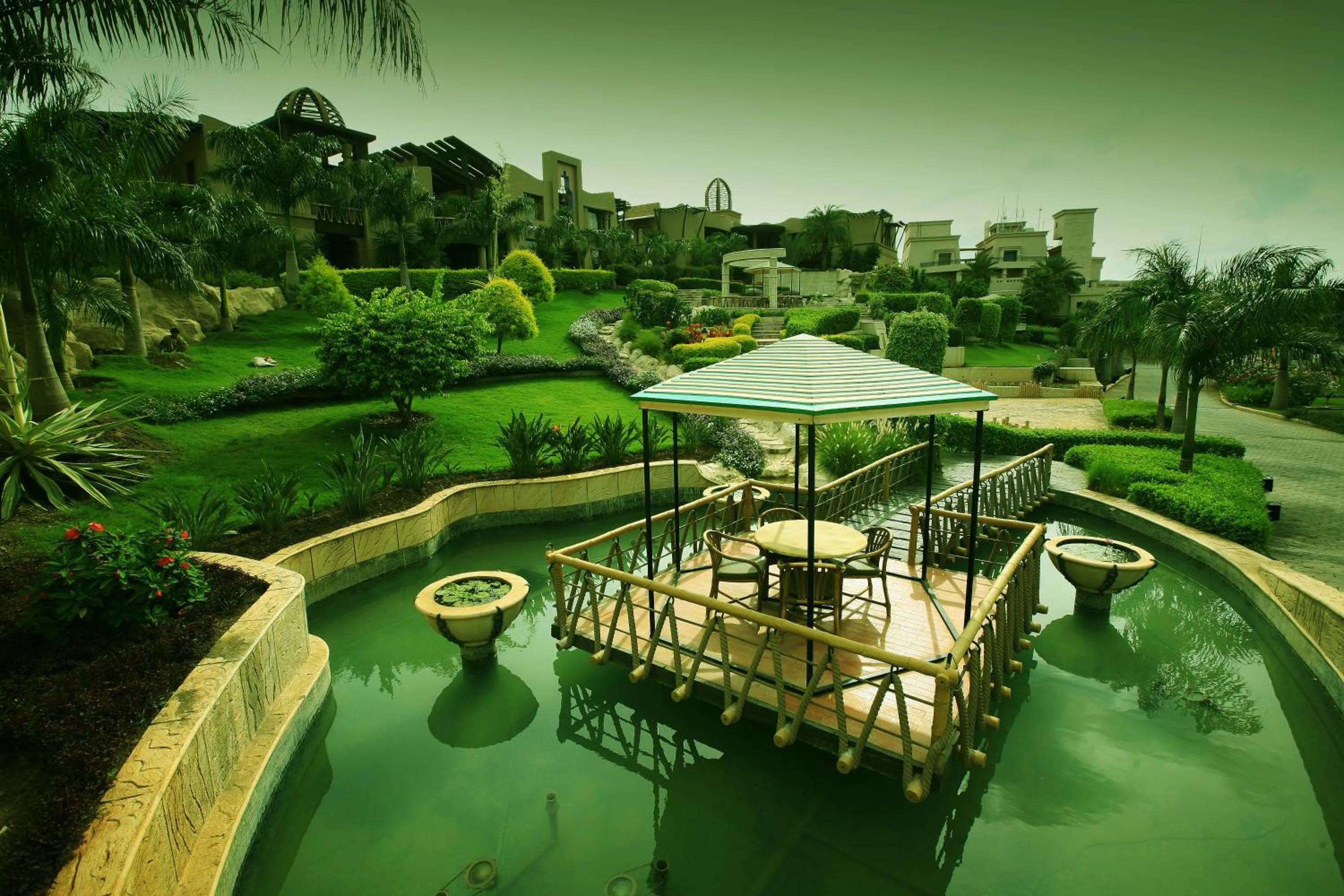 Seating area in The Corinthians Resort
