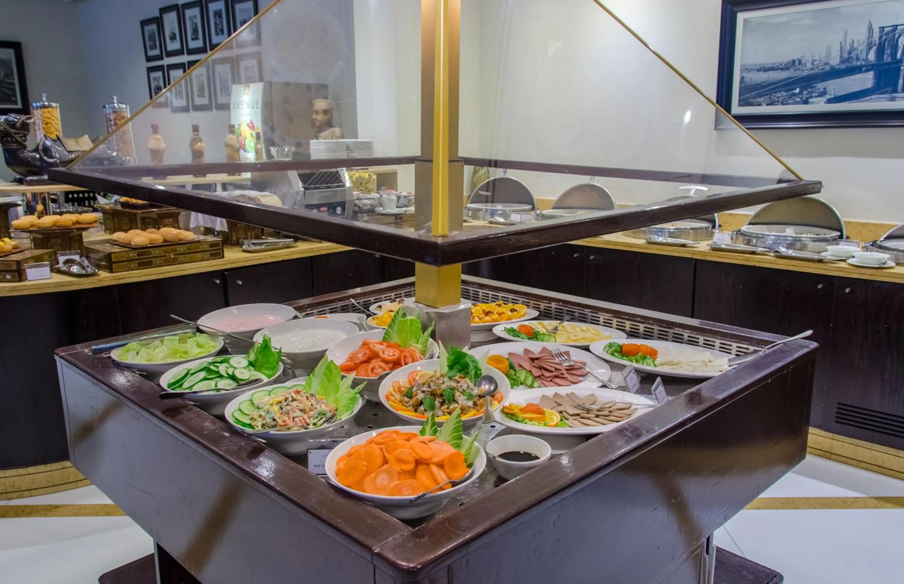 Buffet breakfast in Avenue Hotel Dubai