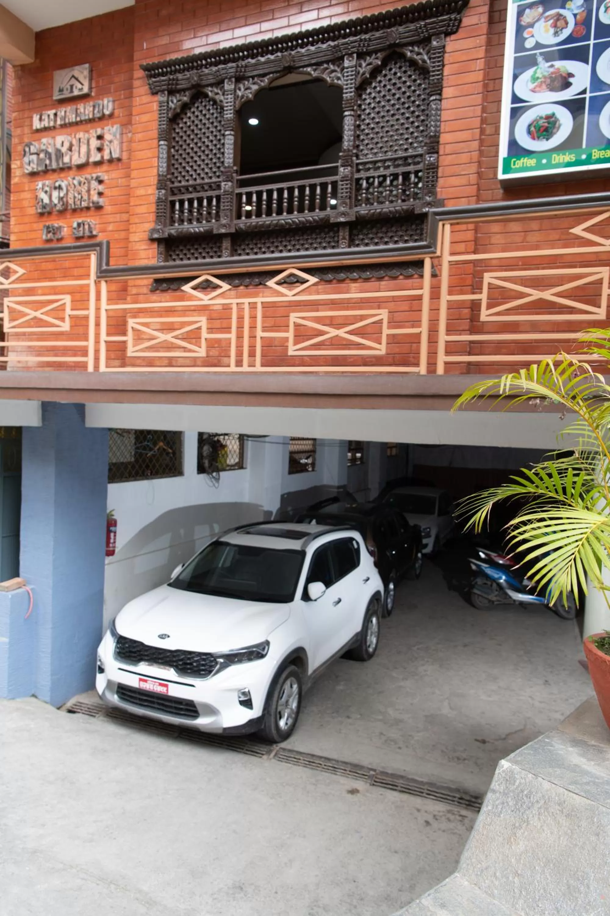 Parking in Kathmandu Garden Home