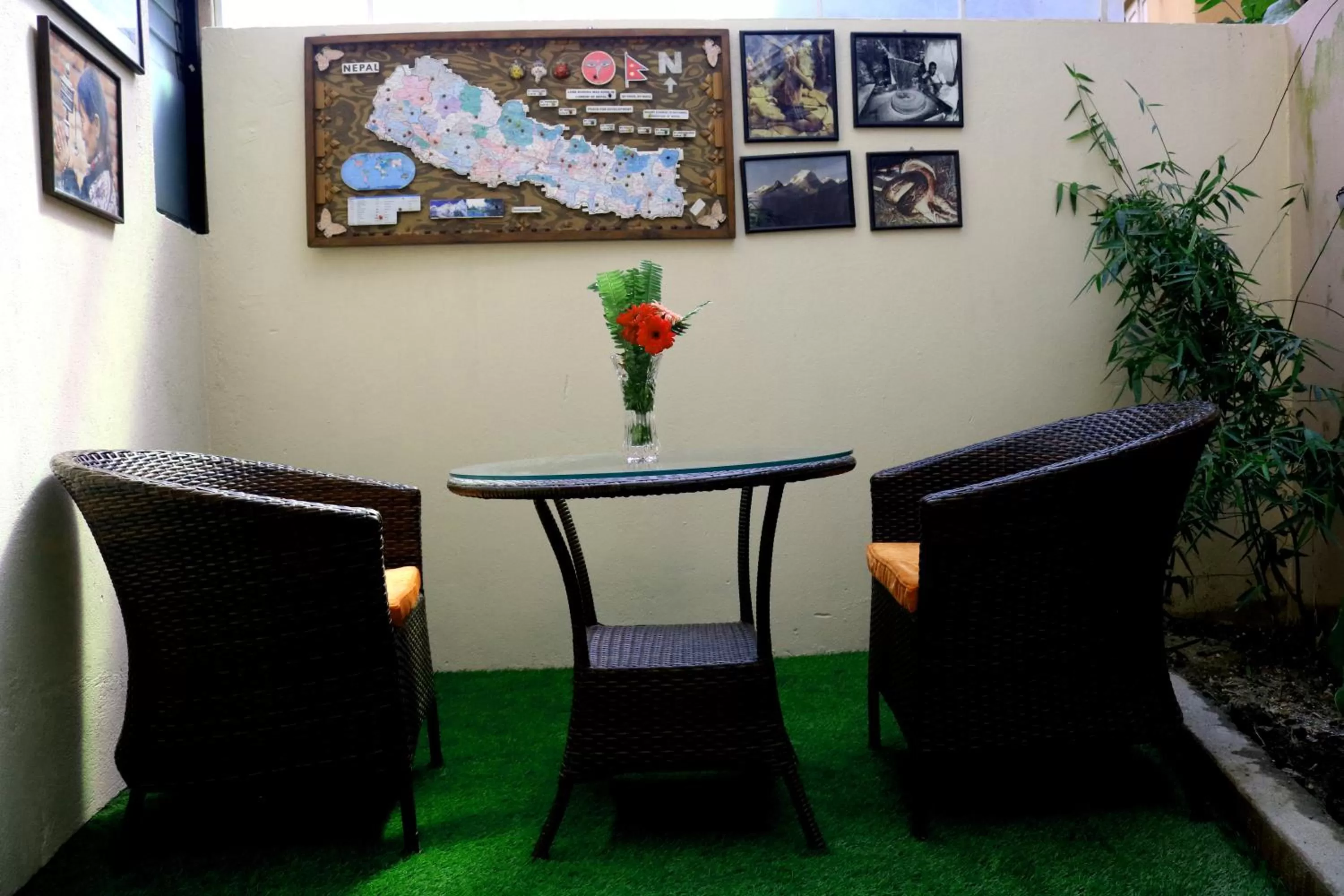Seating area in Hotel Family Ties Pvt. Ltd.