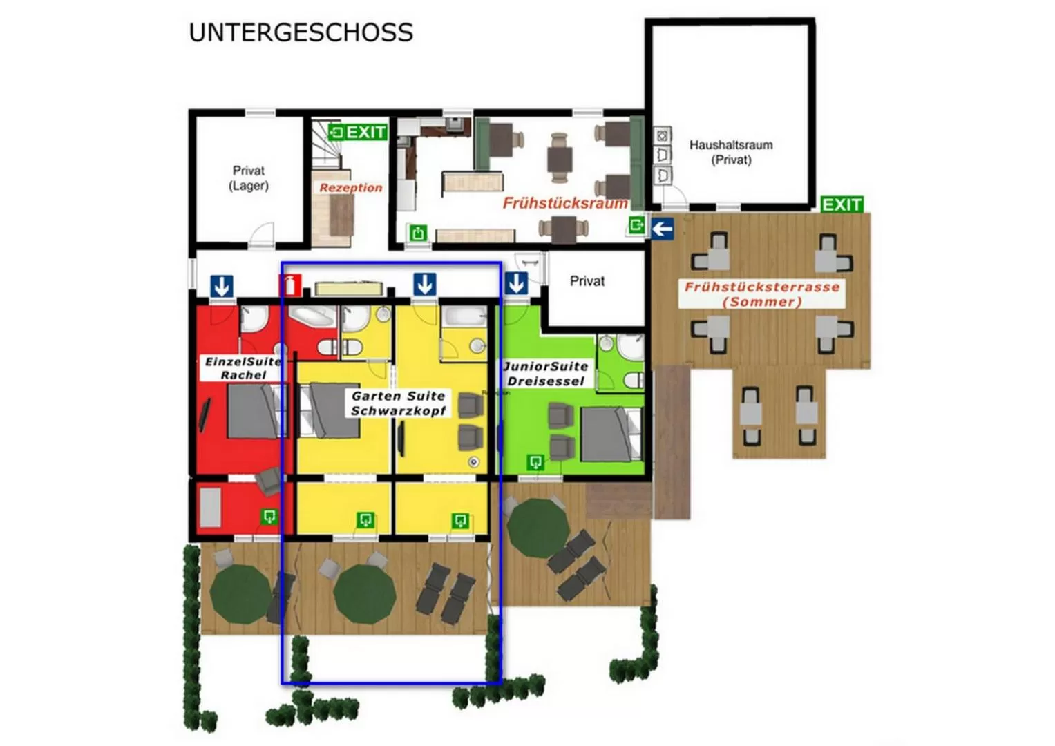 Property building, Floor Plan in Suit' & Frühstück Zum Latschen - Adults Only