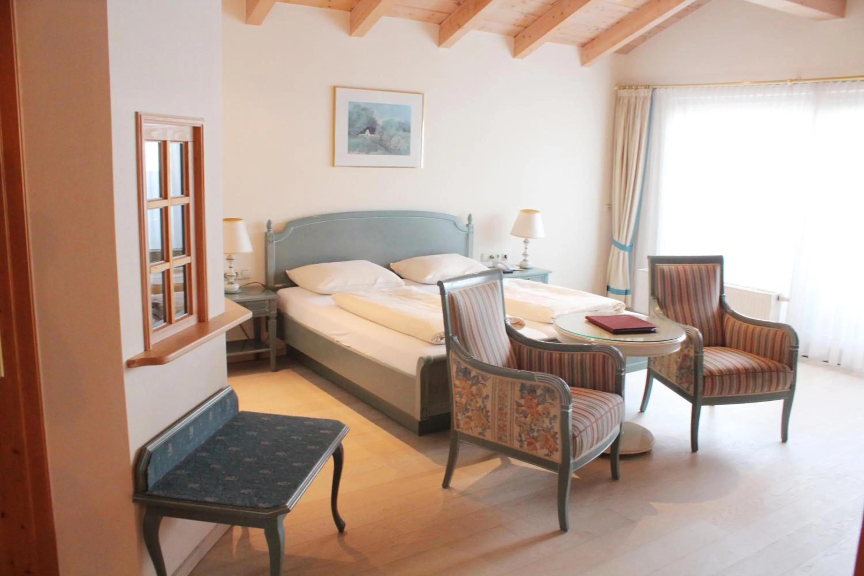 Photo of the whole room, Bed in Biohotel Garmischer Hof