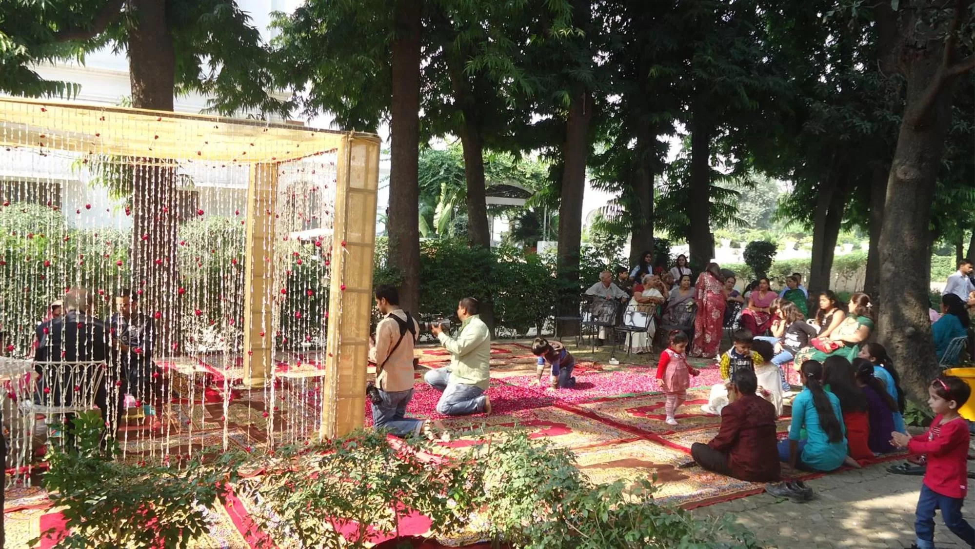 People in Neemrana's - Baradari Palace