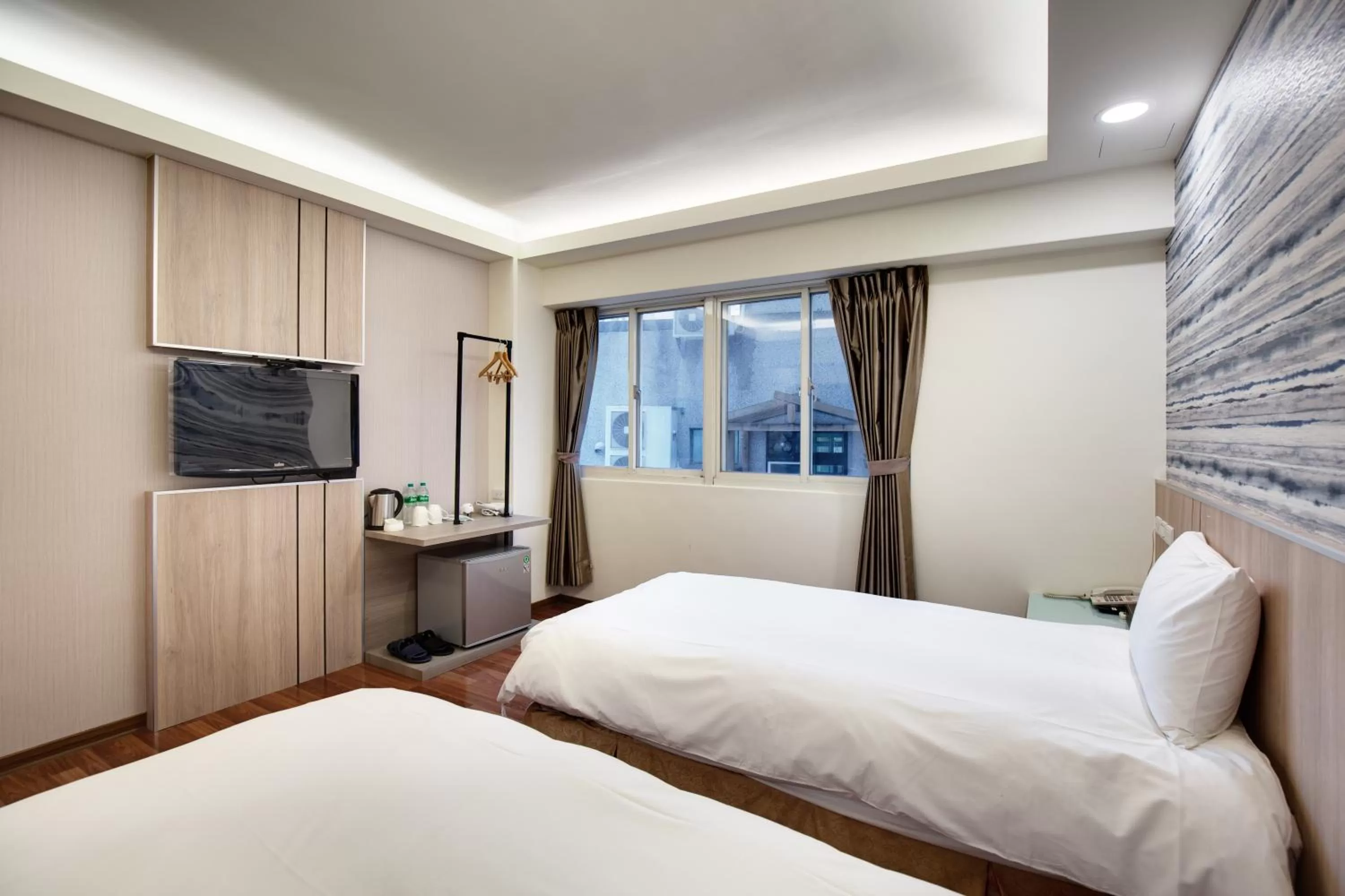 Bed in 天璽商務飯店 Cullinan Hotel