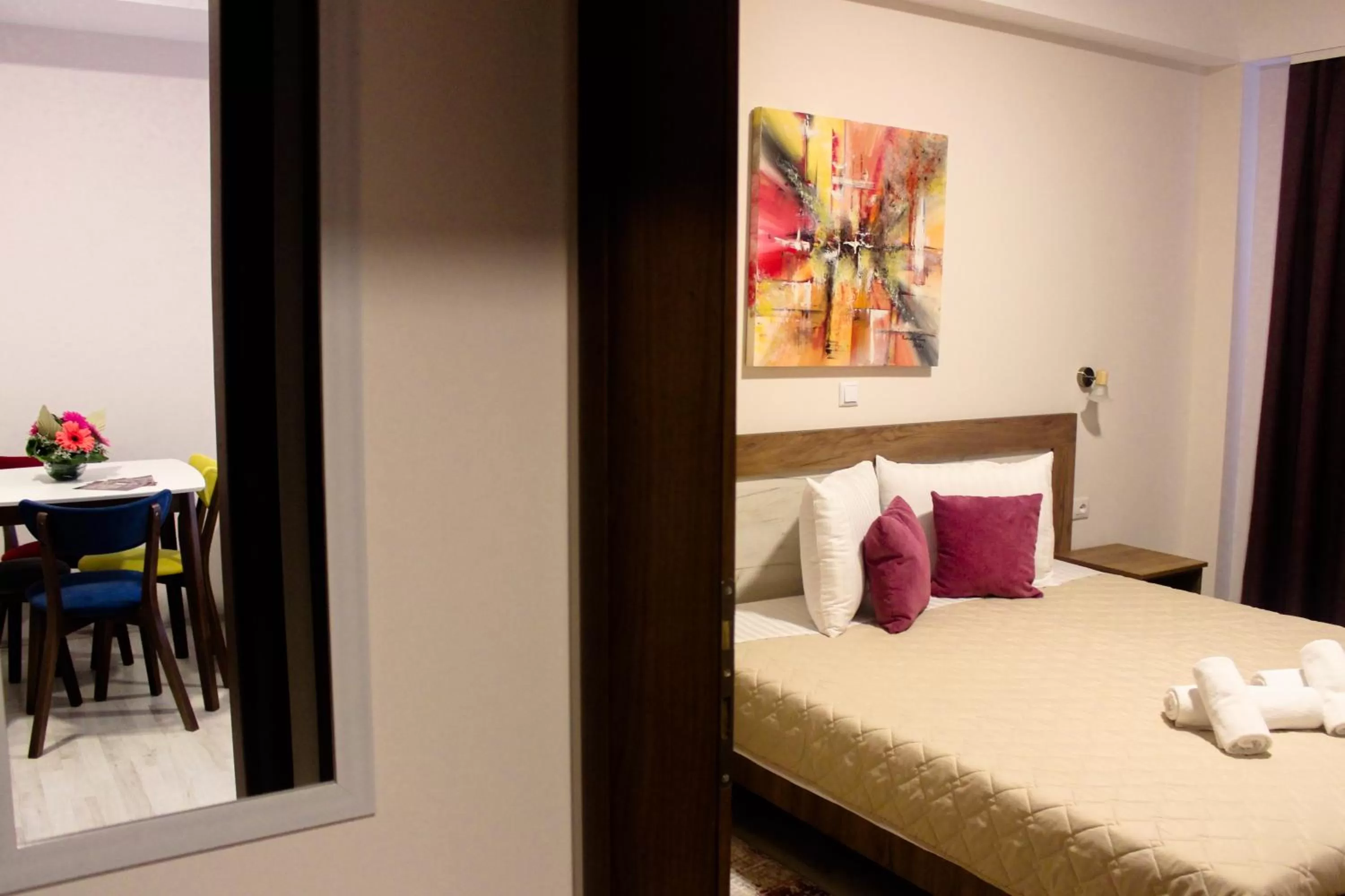 Bed in Boulevard Apartments