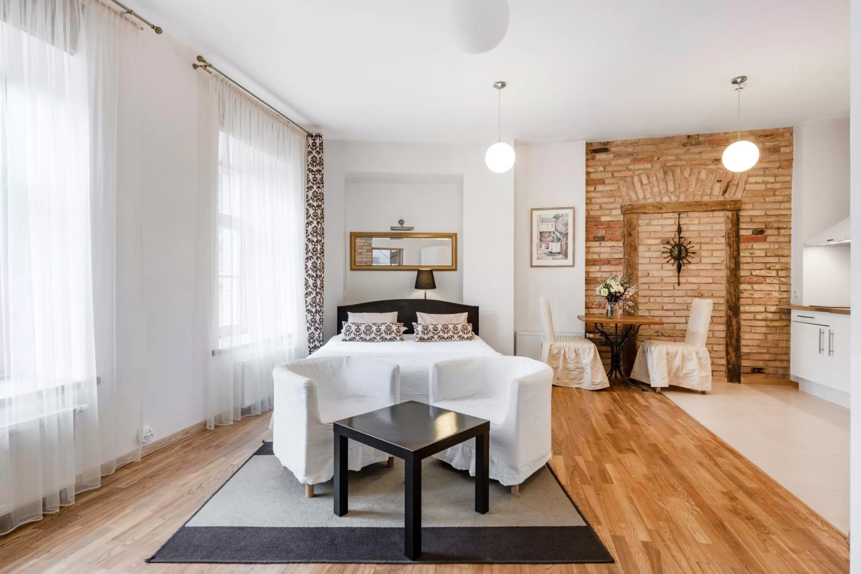 Photo of the whole room, Bed in Vilnius Apartments