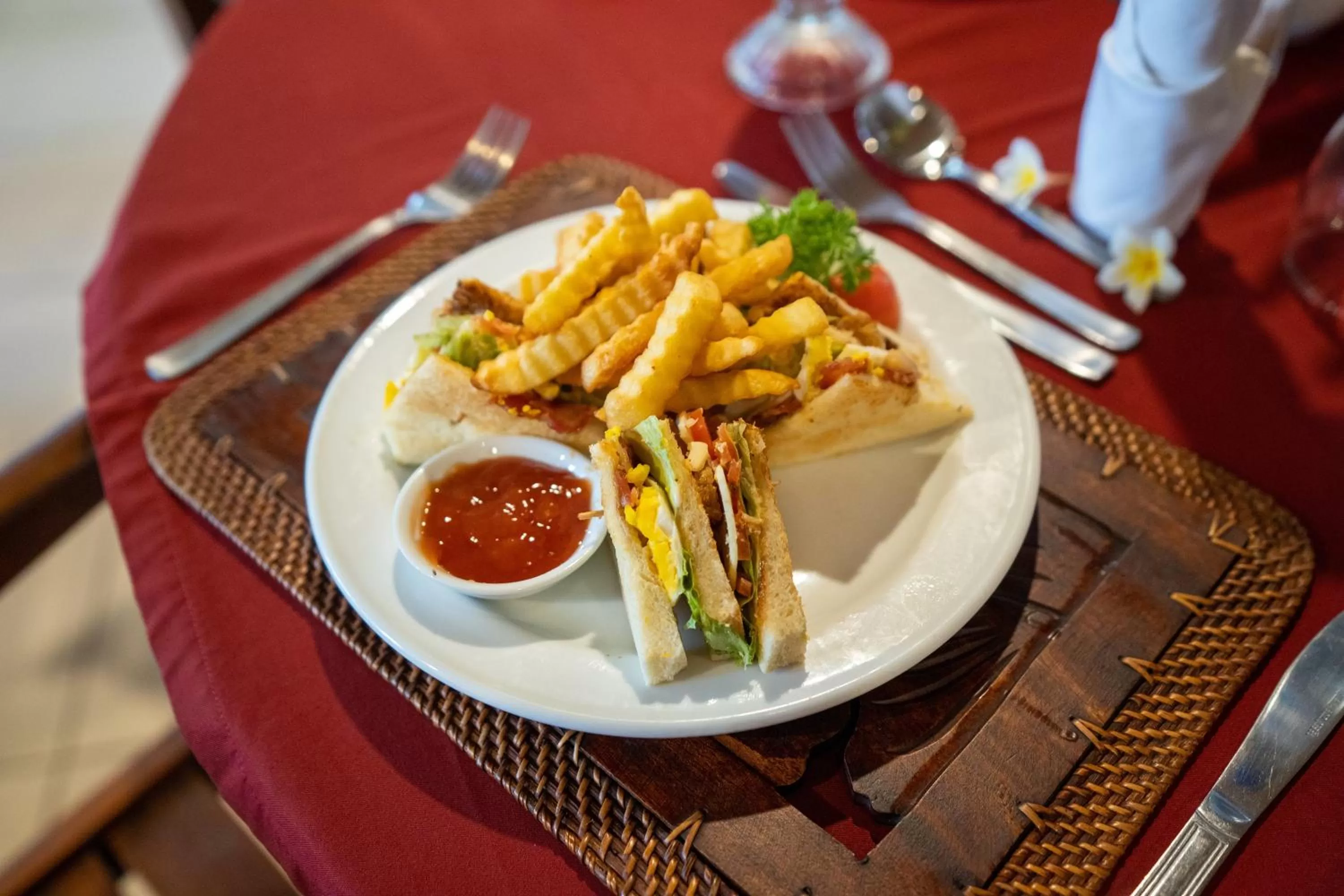Food and drinks in Hotel Sinar Bali Legian