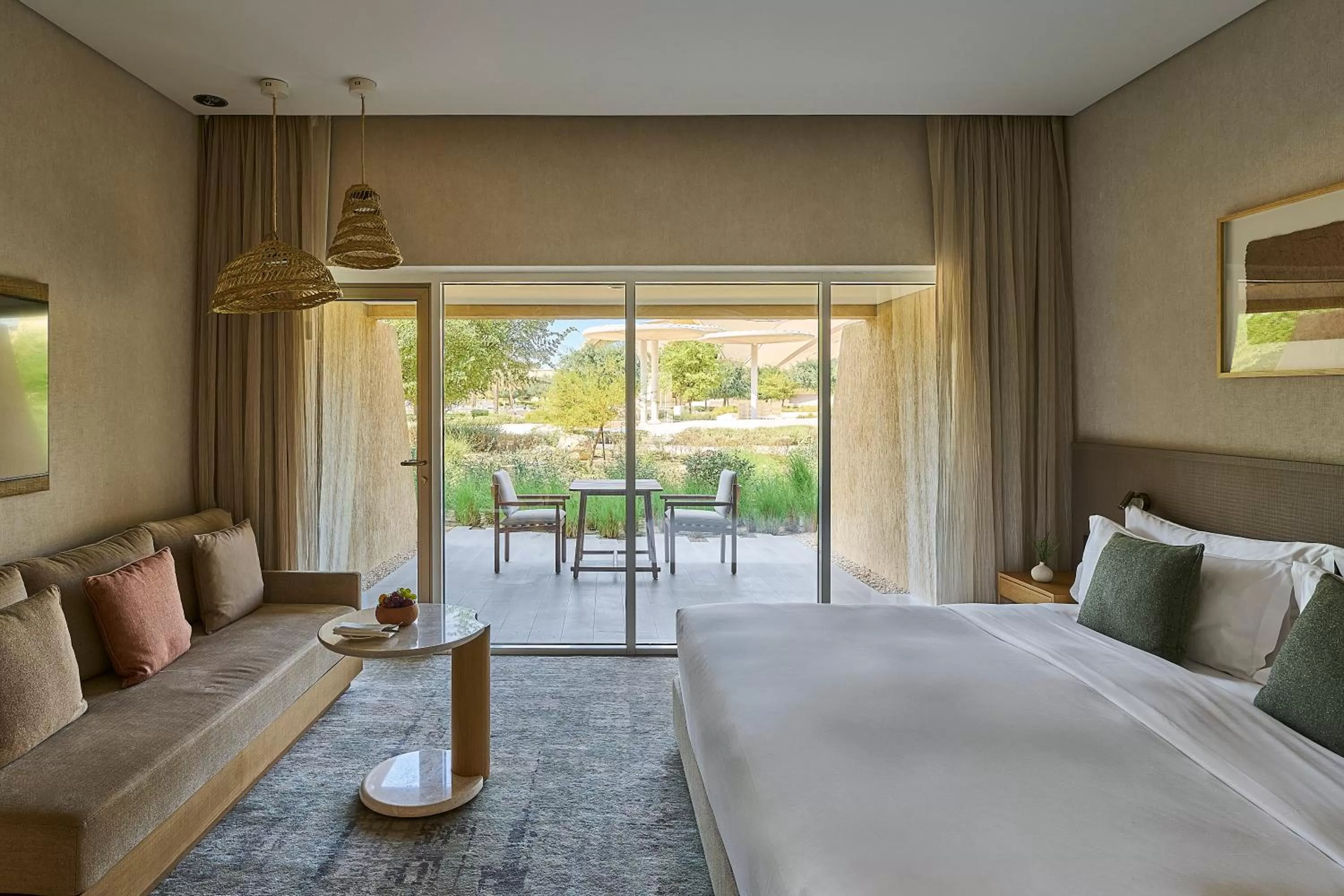 Balcony/Terrace, Bed in ERTH Abu Dhabi Hotel