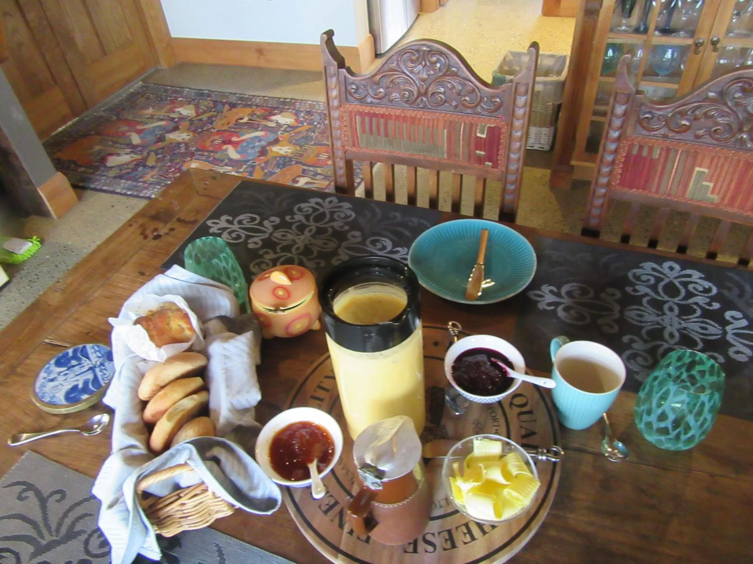 Food and drinks in Redwood Valley B & B