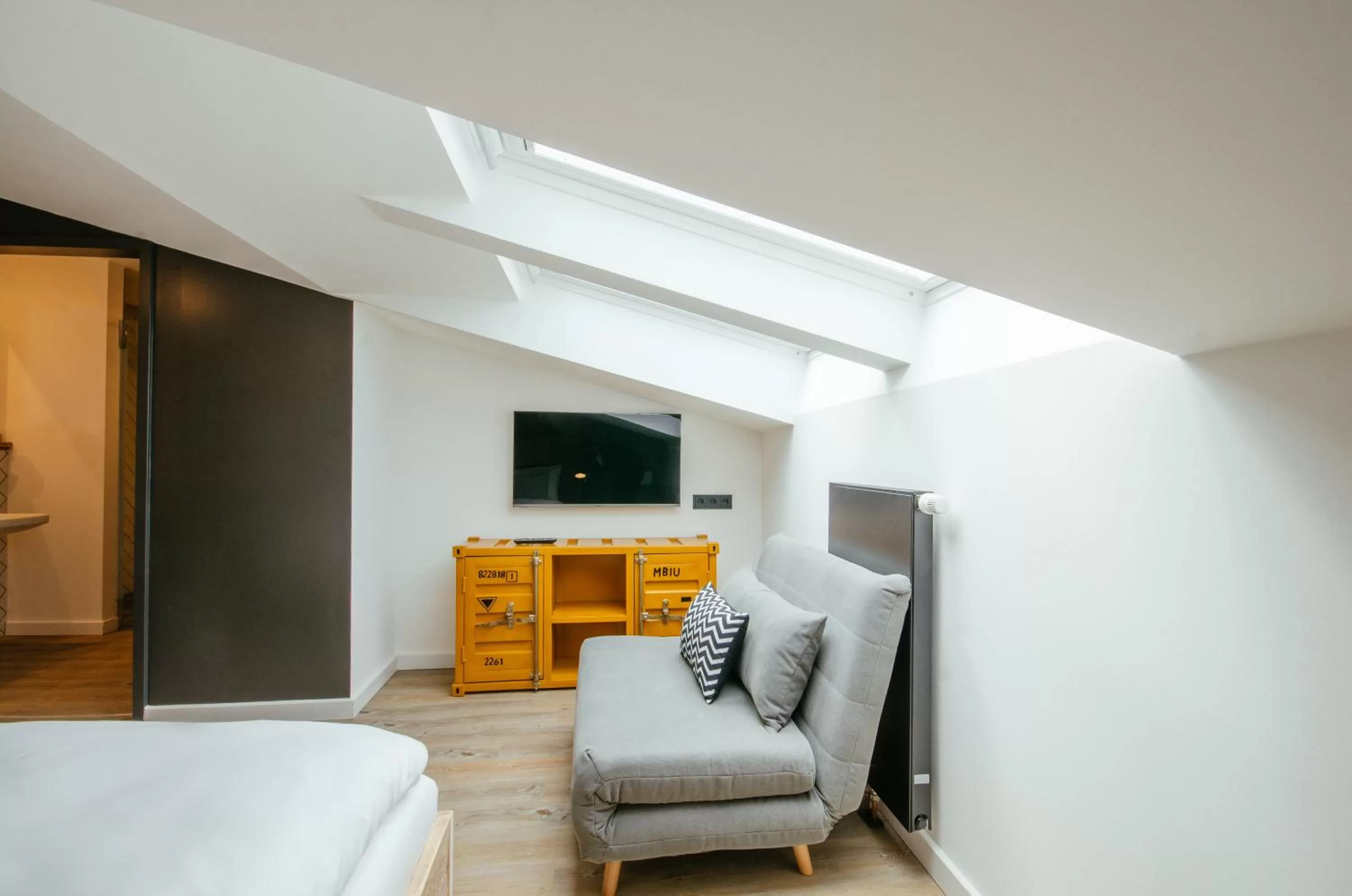 Bed in Hotel Landhafen