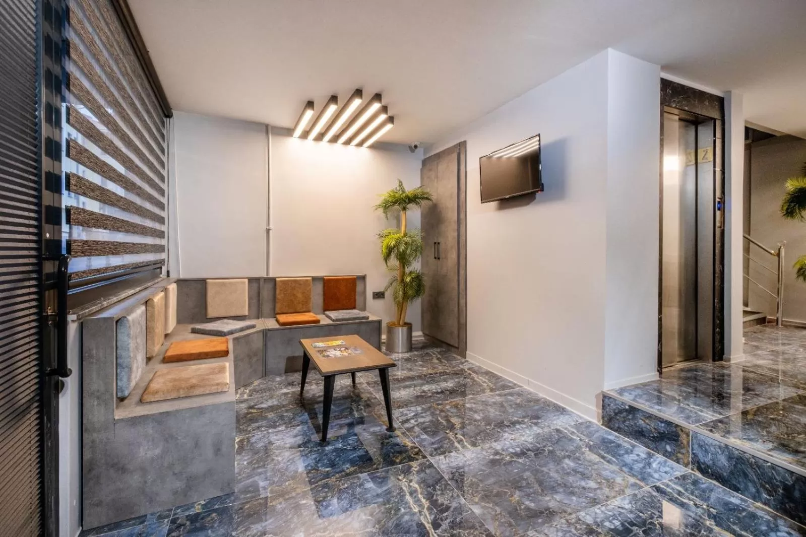 Seating area in The Queen Hotel