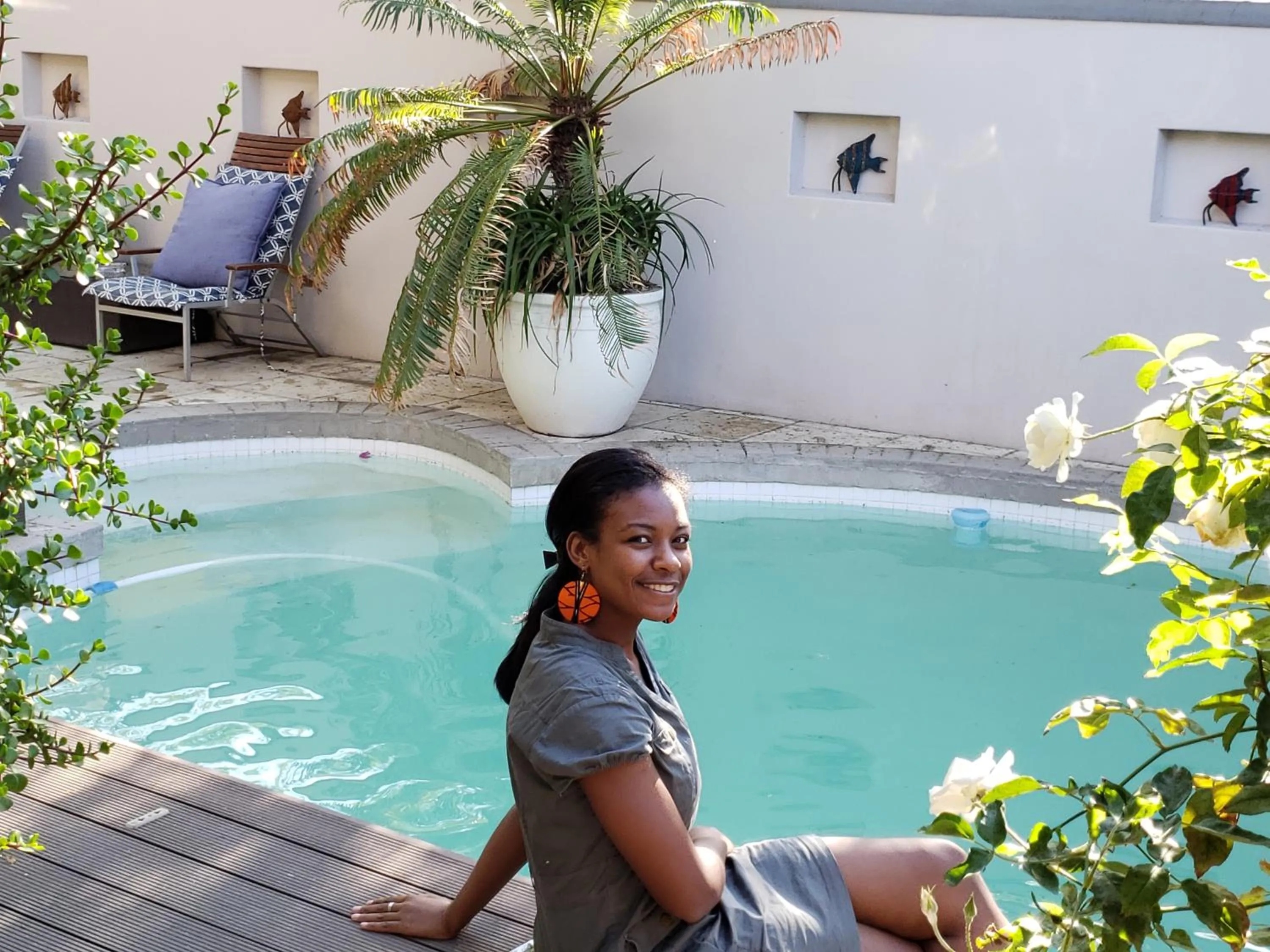 Swimming pool in Point B Guest House -Sustainable Solar Energy