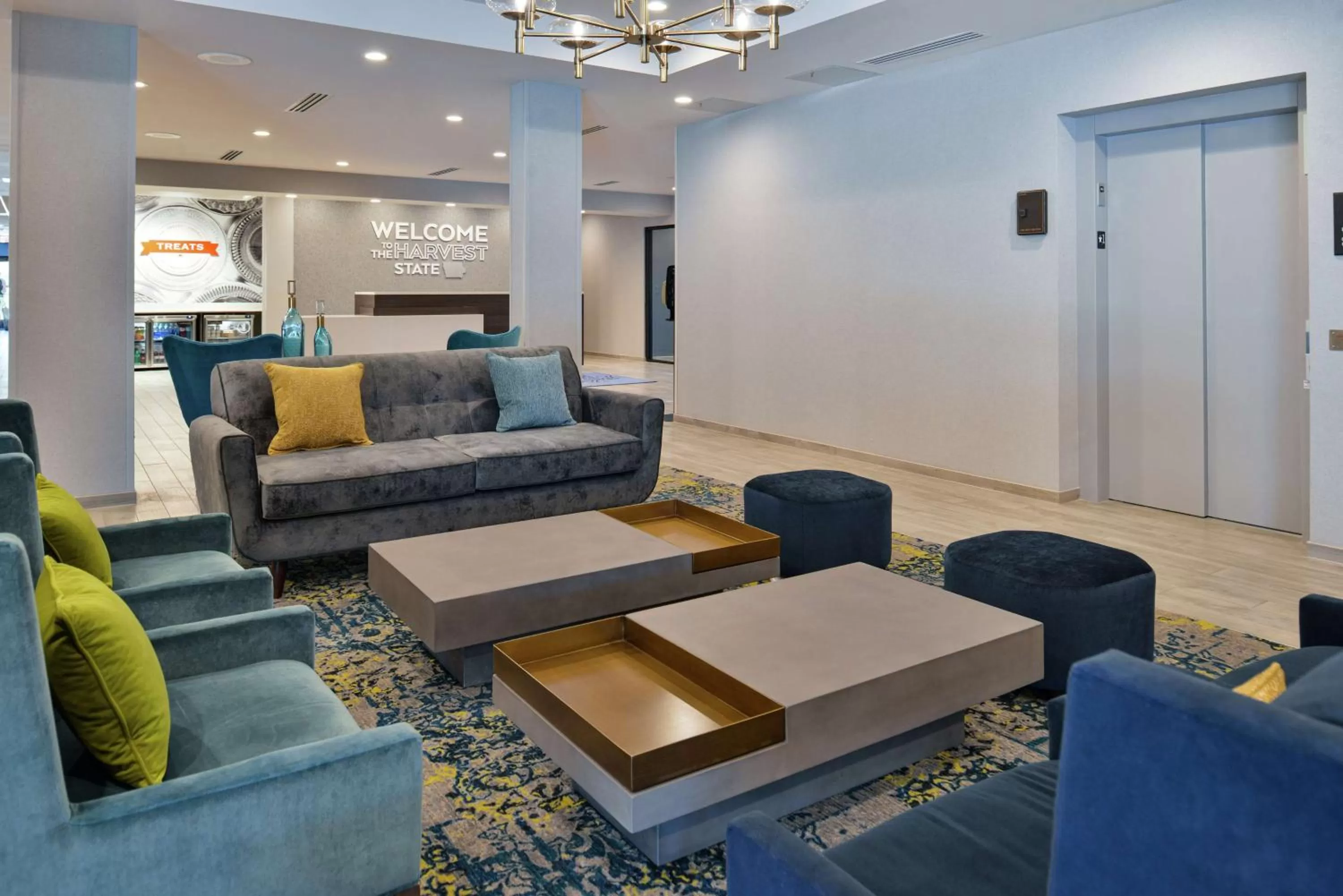 Lobby or reception in Hampton Inn Cedar Falls Downtown, Ia