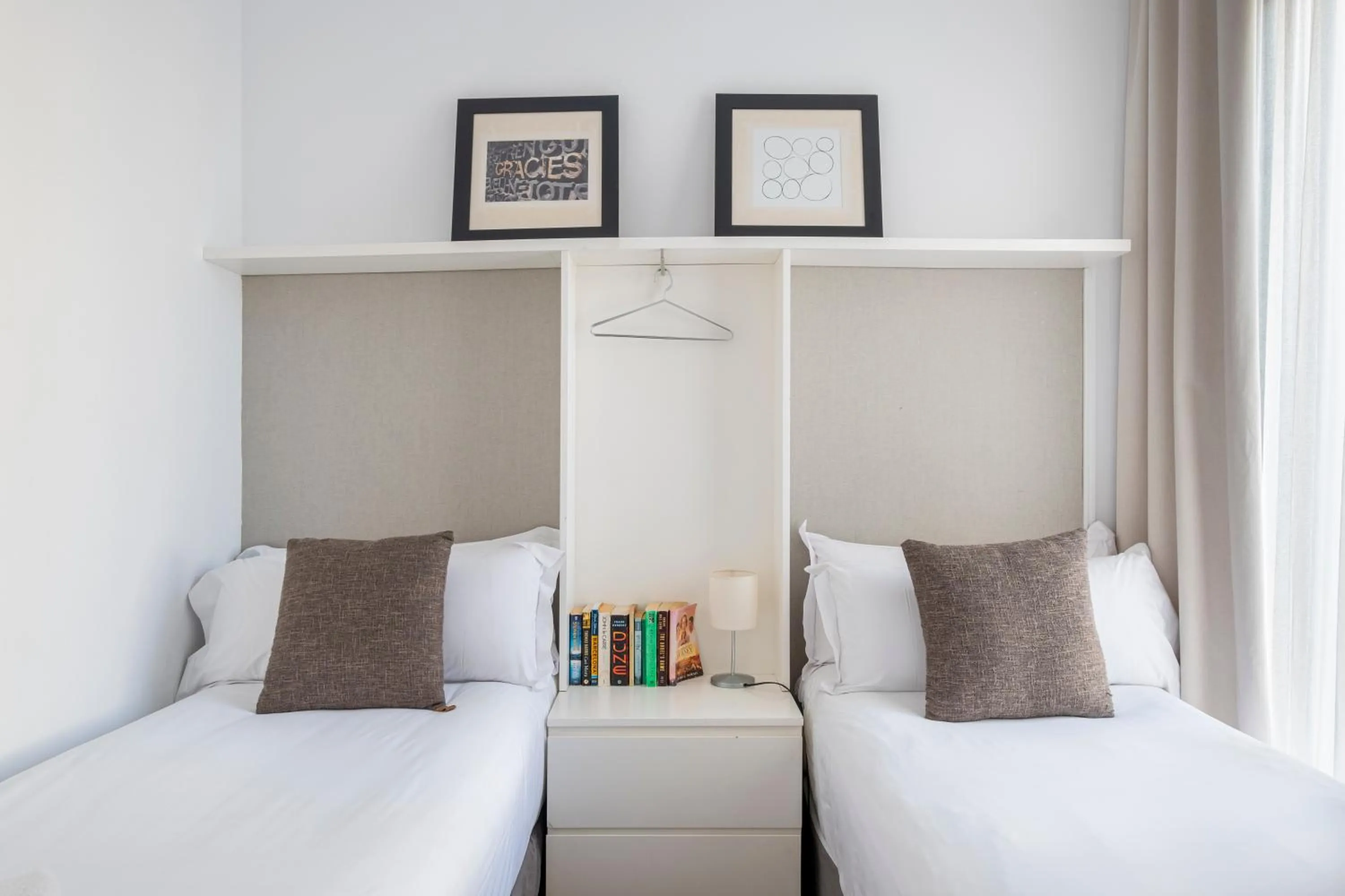 Bed in Apartments Sixtyfour