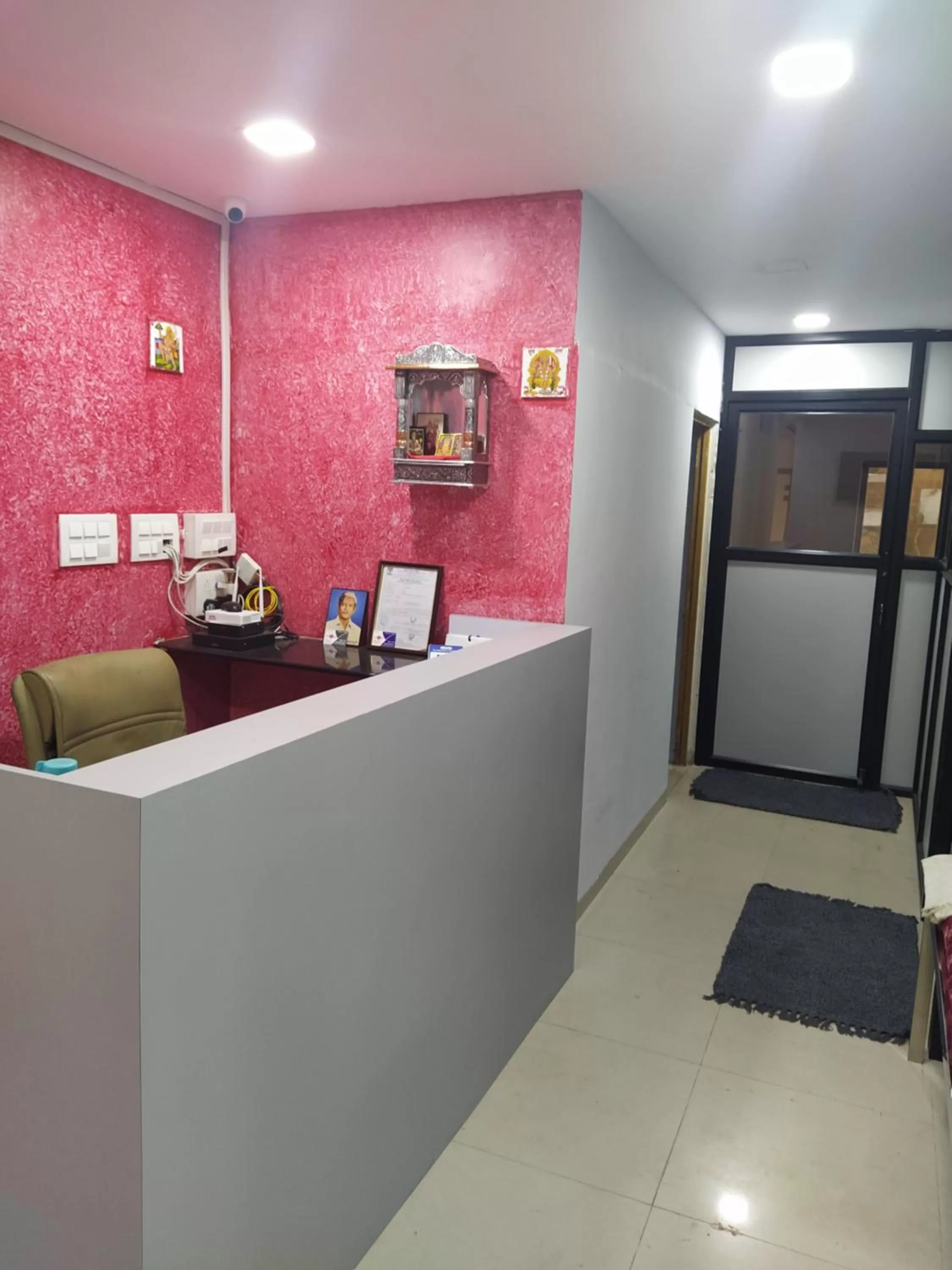 Lobby or reception in Shiv Sai Dormitory