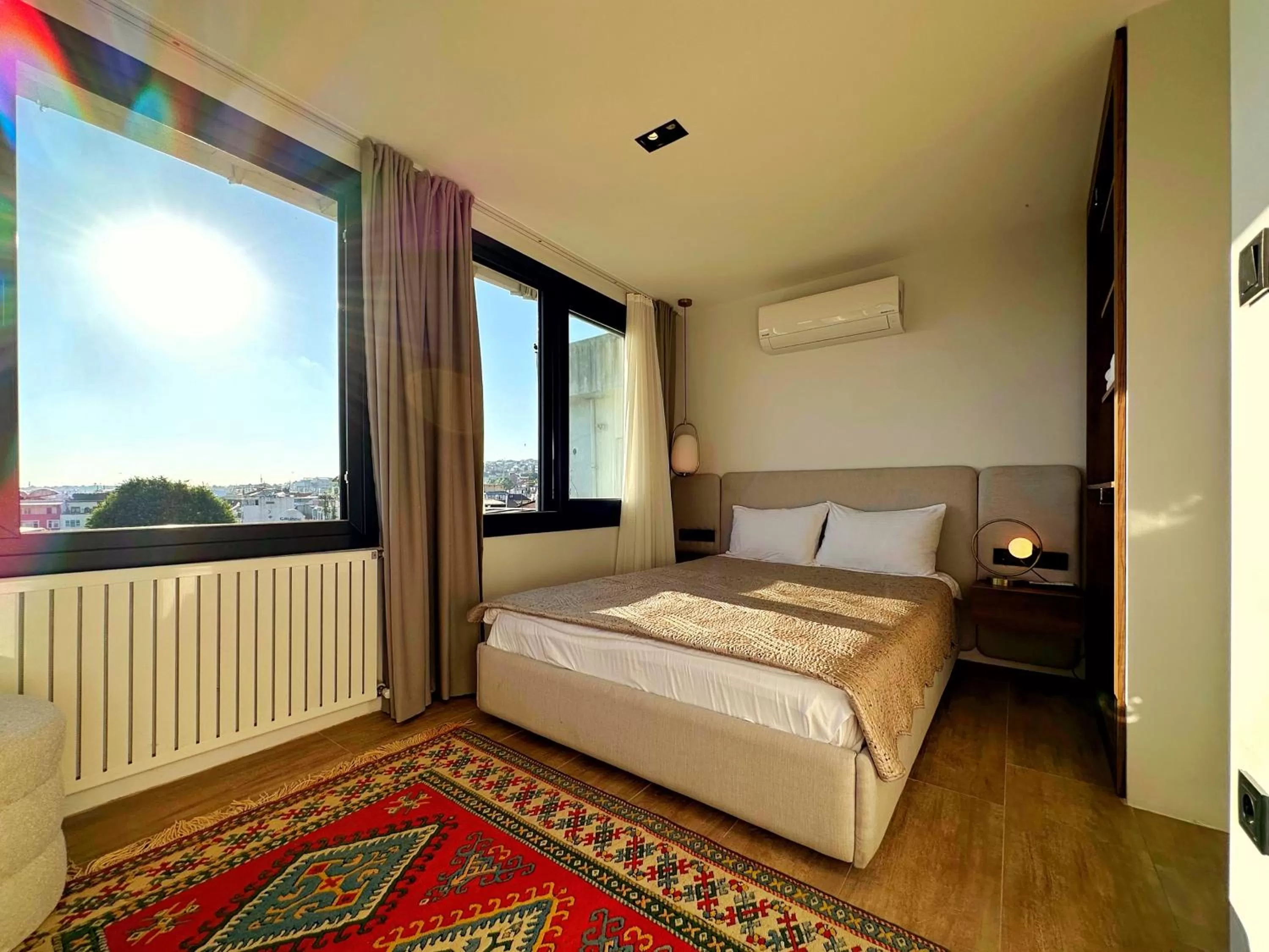 Bed in Sultan Pier Hotel