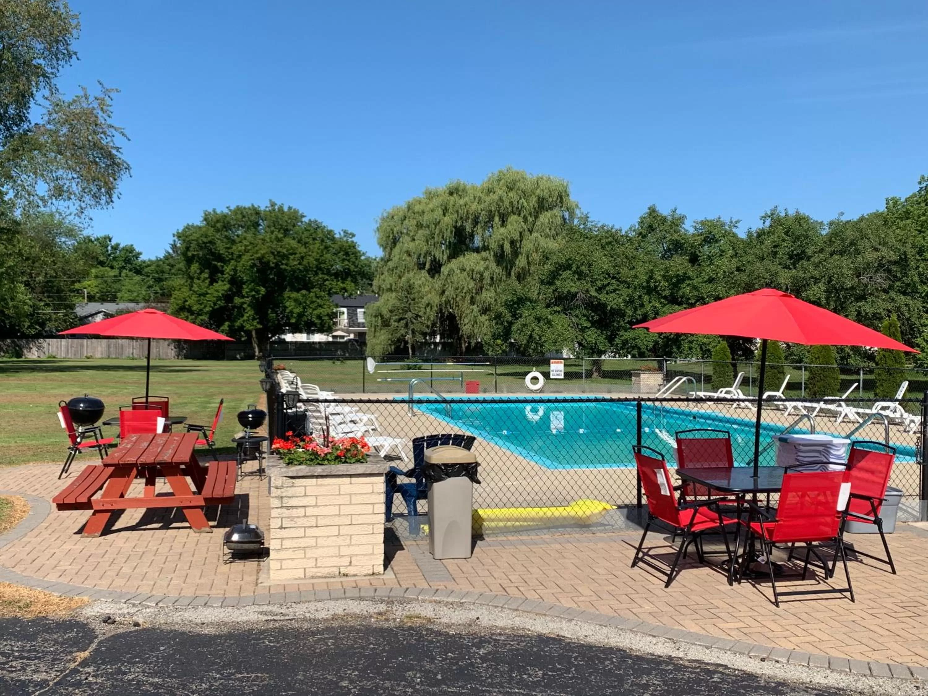 Patio in Geneva Wells Inn