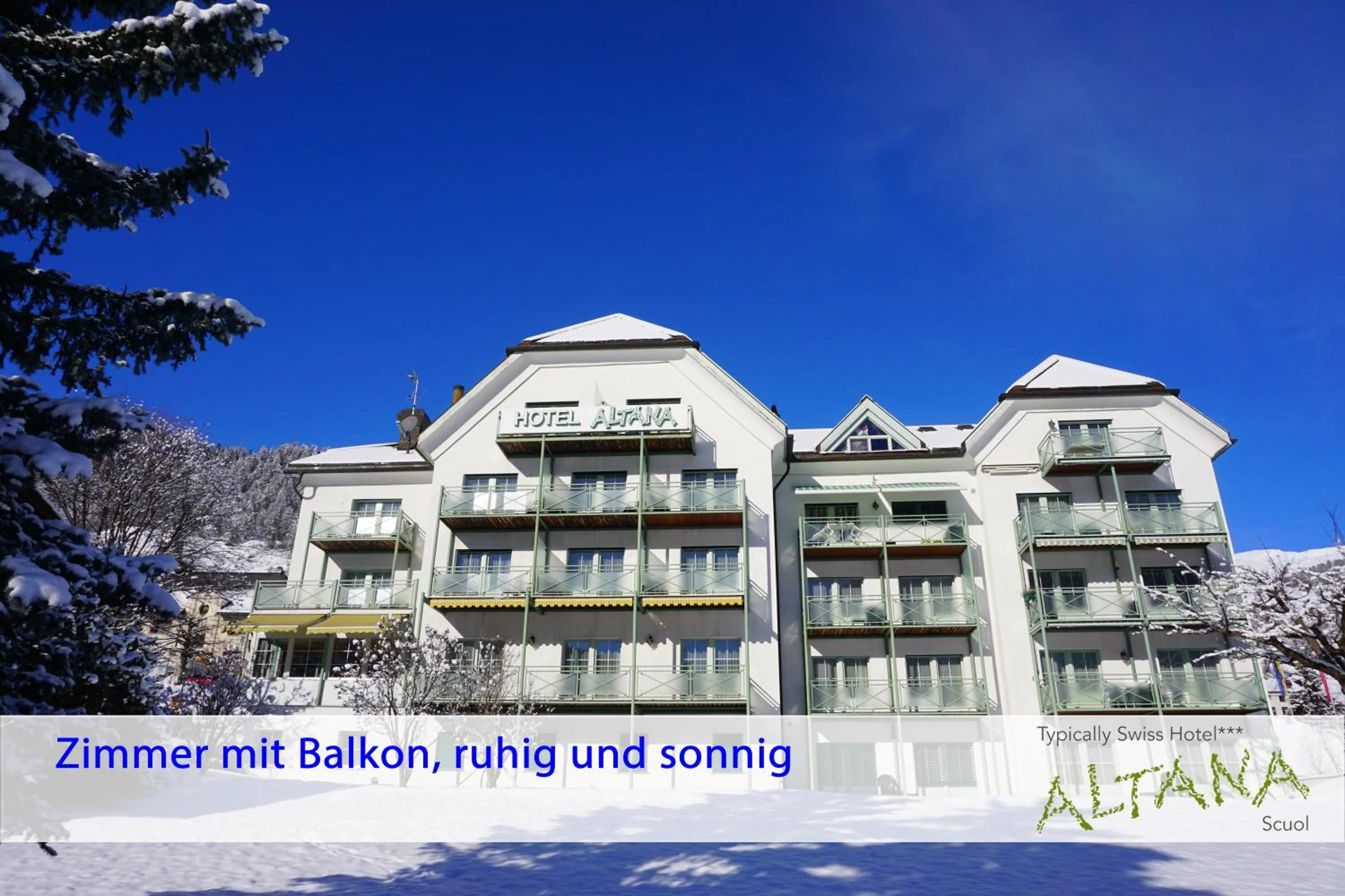 Property building in Typically Swiss Hotel Altana