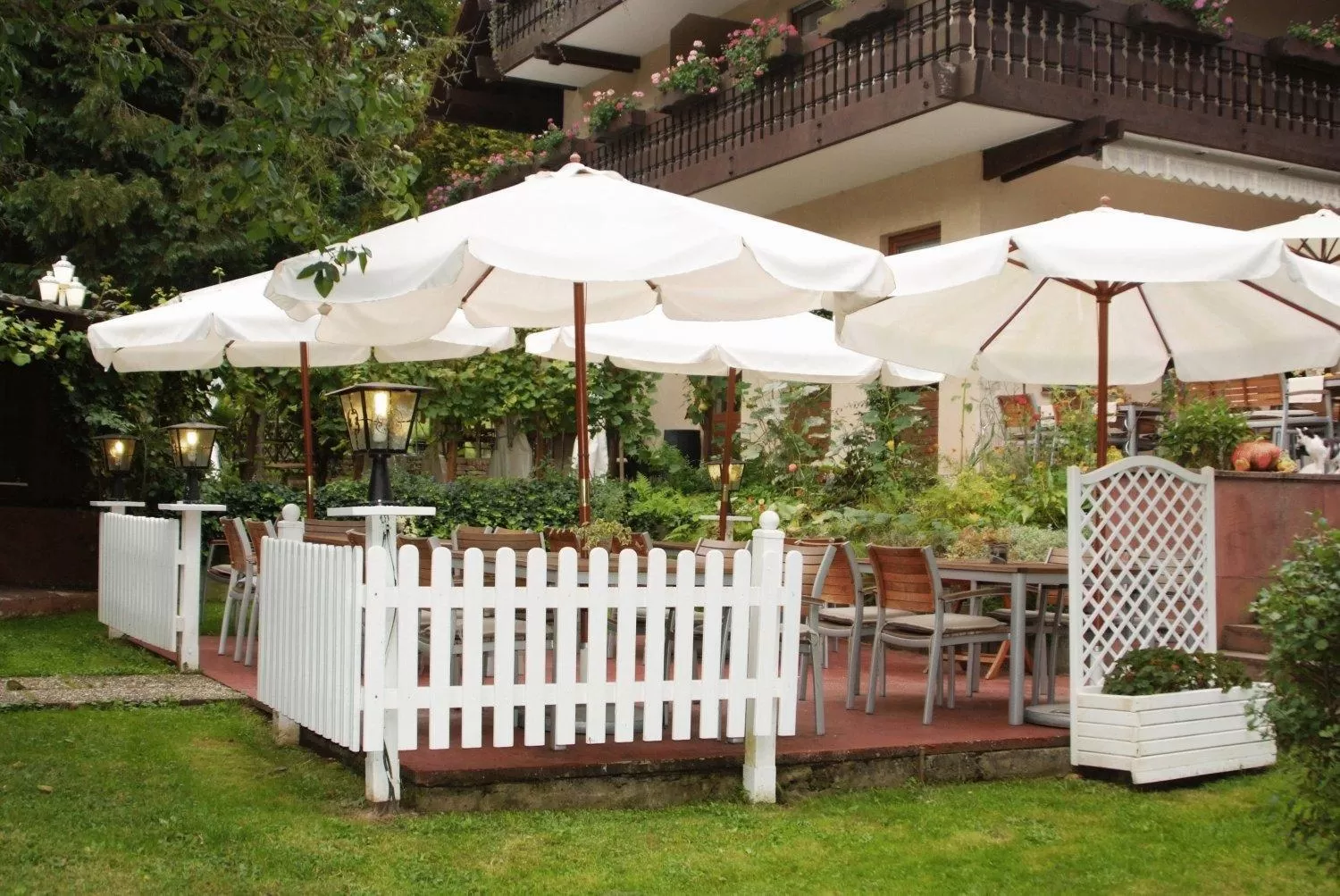 Patio in Hotel Restaurant Paradeismühle