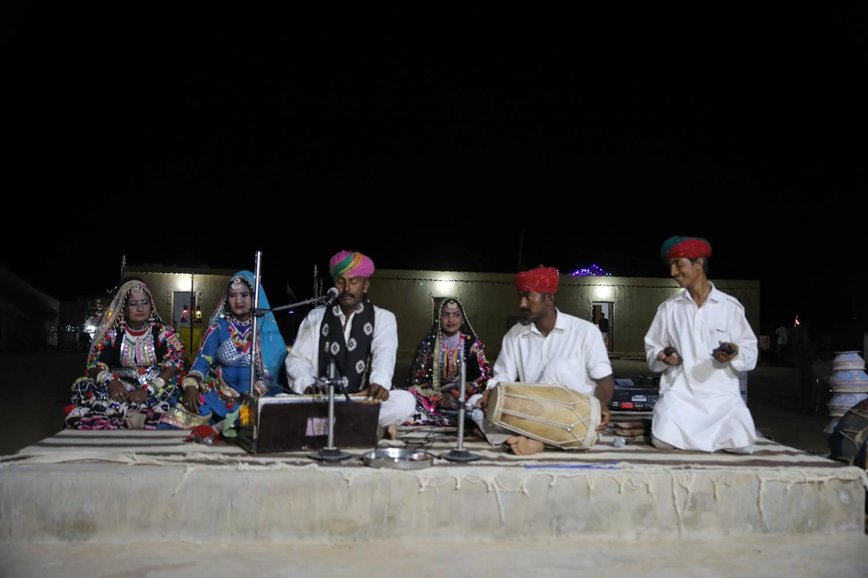 People in Bhati Desert Camp Sam