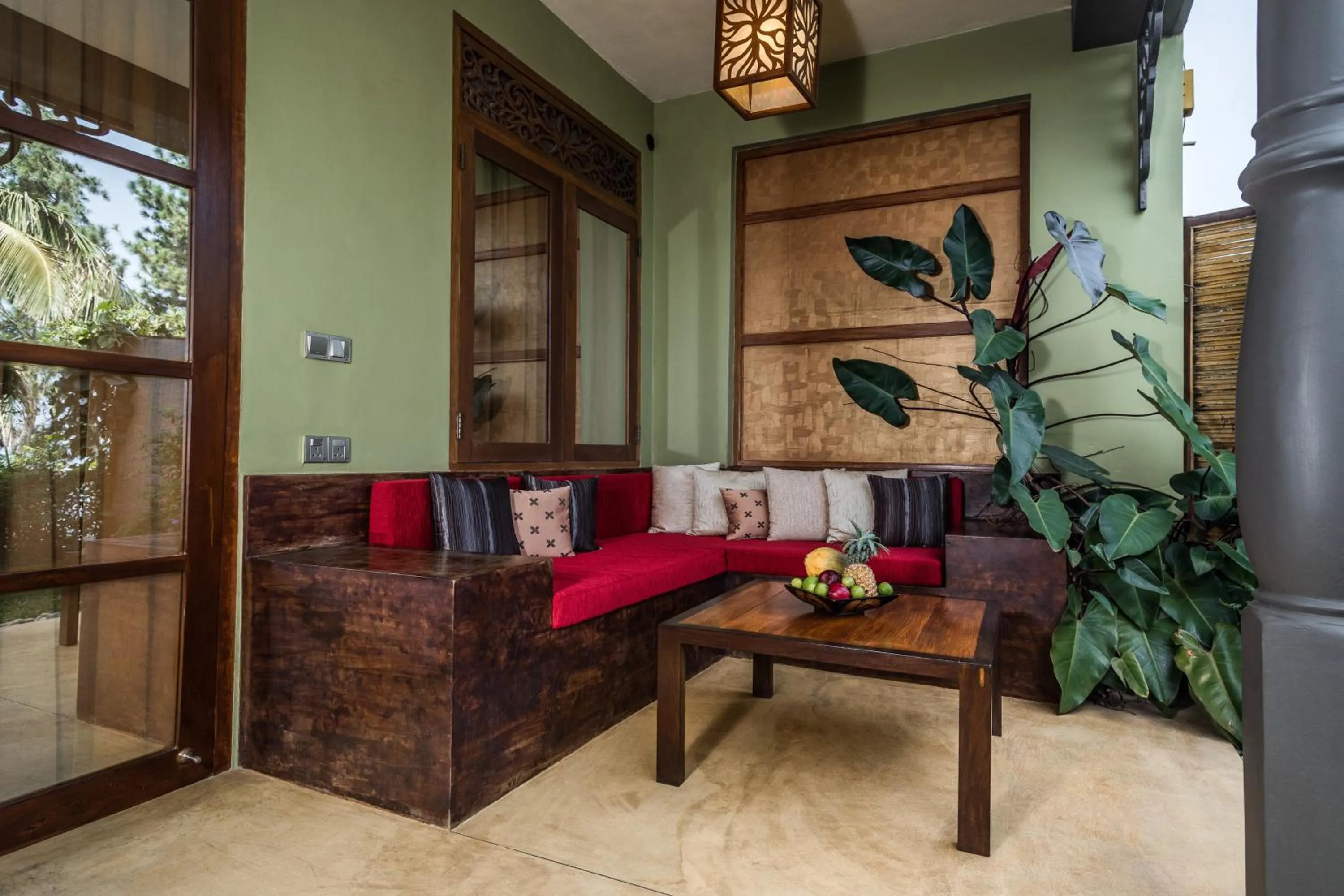 Seating area in Yasmin Hill Longevity Oasis