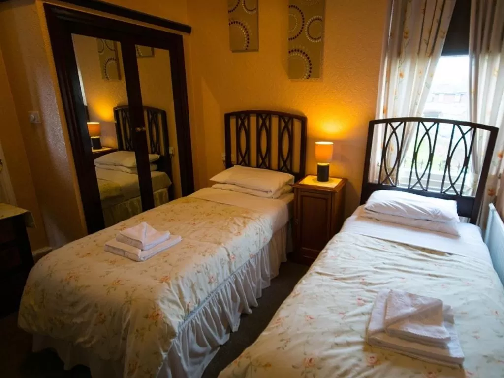 Twin Room with Private Bathroom in Station Hotel