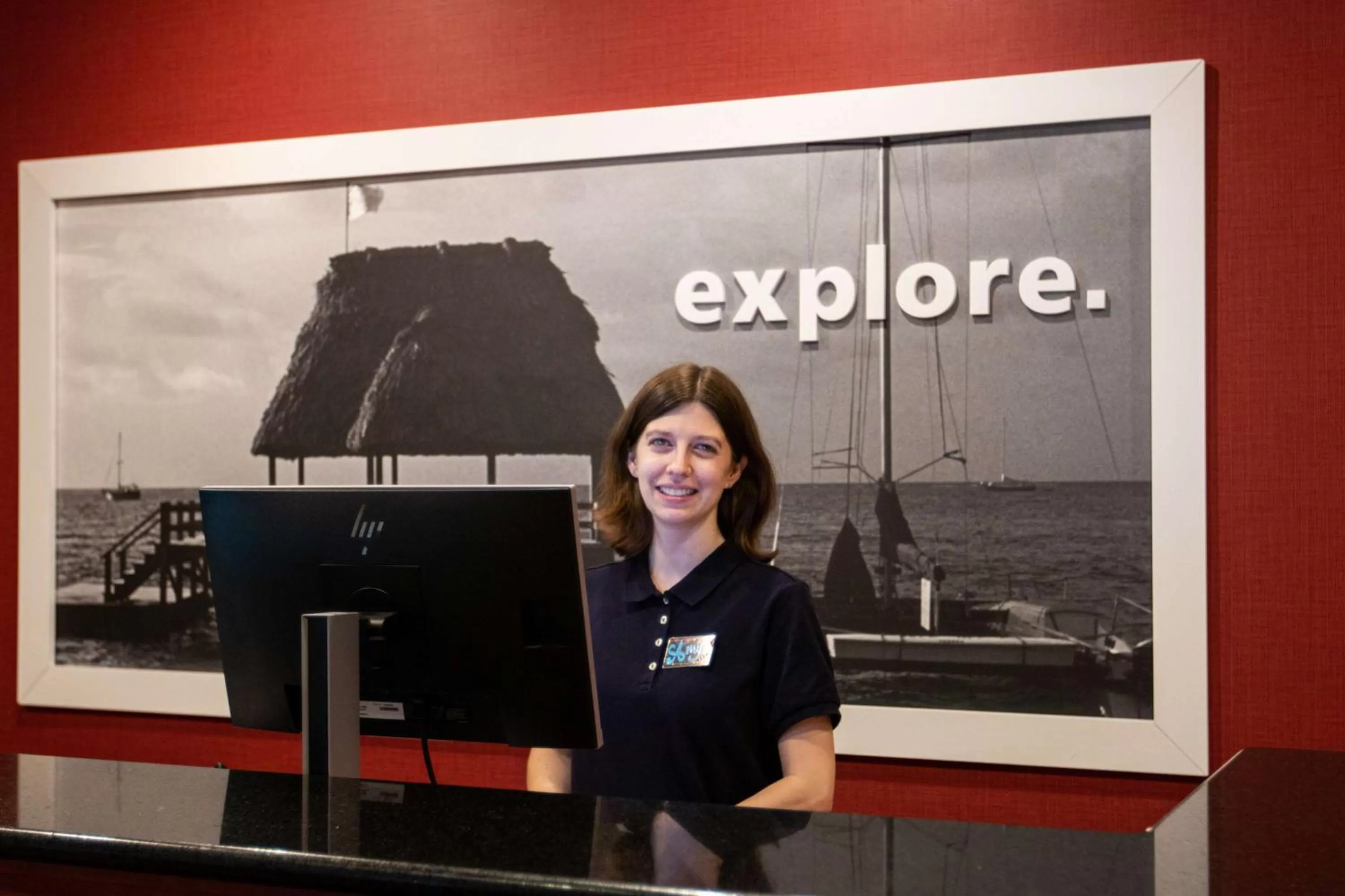 Lobby or reception in Hampton Inn Gloucester